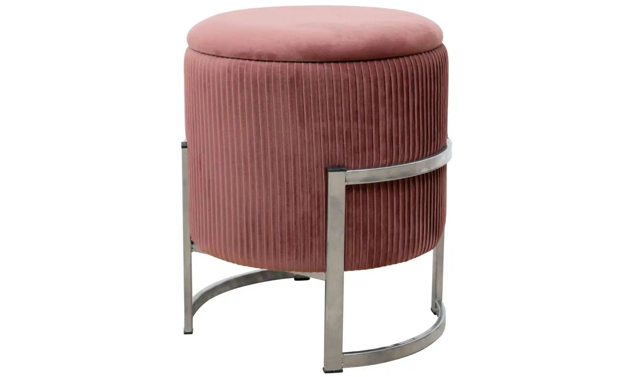 Pouf mit Stauraum Paloma ¦ rosa/pink Ø: 40 Polstermöbel > Hocker - Höffner günstig online kaufen