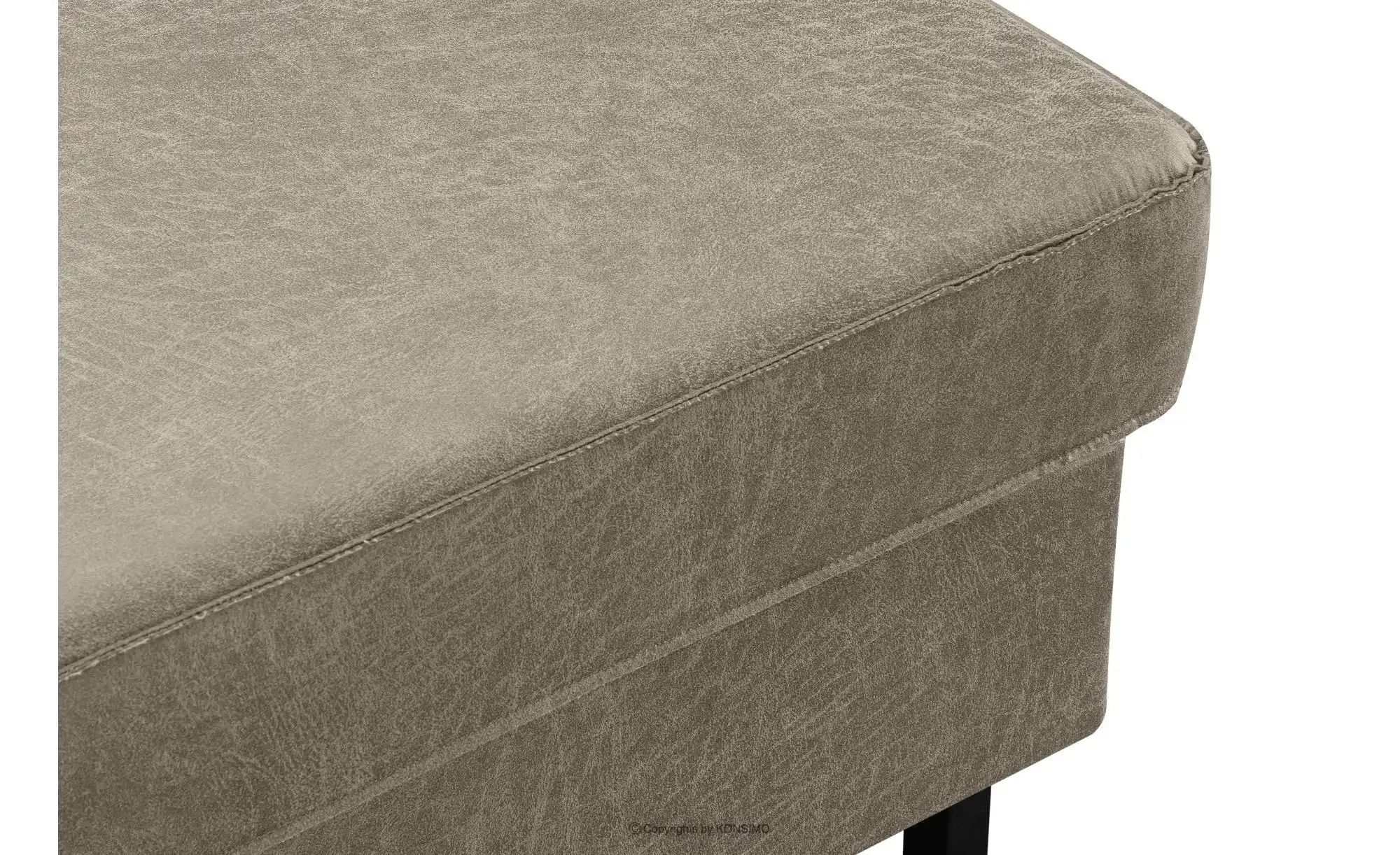 KONSIMO Hocker  Invia ¦ grau ¦ Maße (cm): B: 93 H: 48 Polstermöbel > Hocker günstig online kaufen