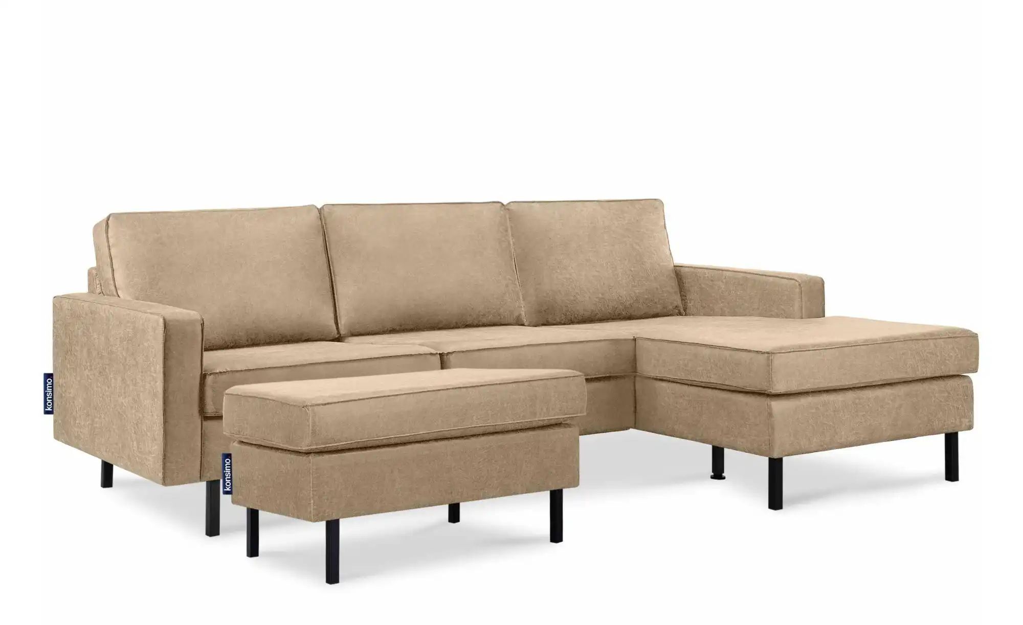 KONSIMO Hocker  Invia ¦ beige ¦ Maße (cm): B: 93 H: 48 Polstermöbel > Hocke günstig online kaufen