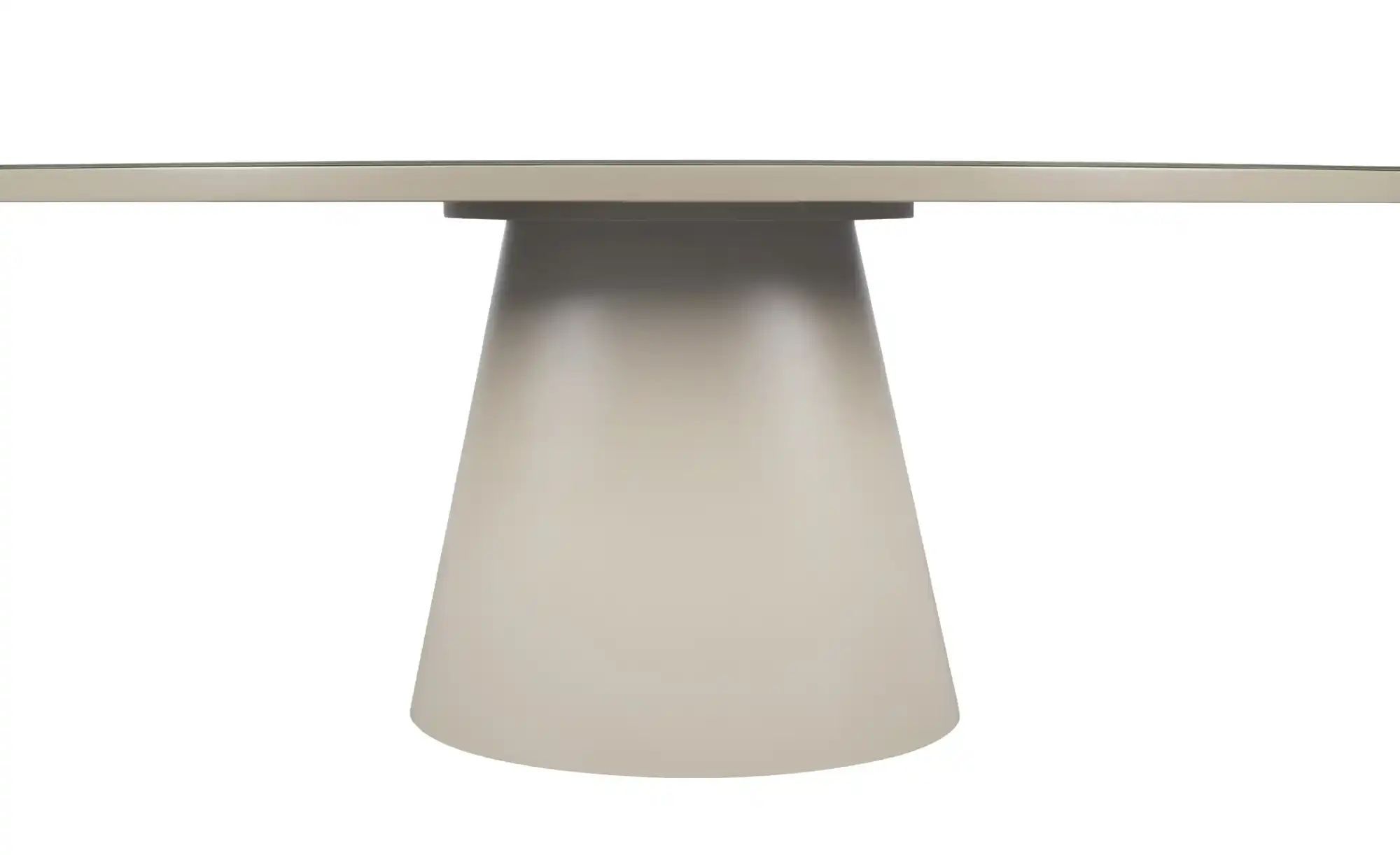 Thumbnail - Esstisch mit Glastischplatte Reflection ¦ beige ¦ Maße (cm): B: 100 H: 76 Tische > Esstische > Esstische andere Formen -...