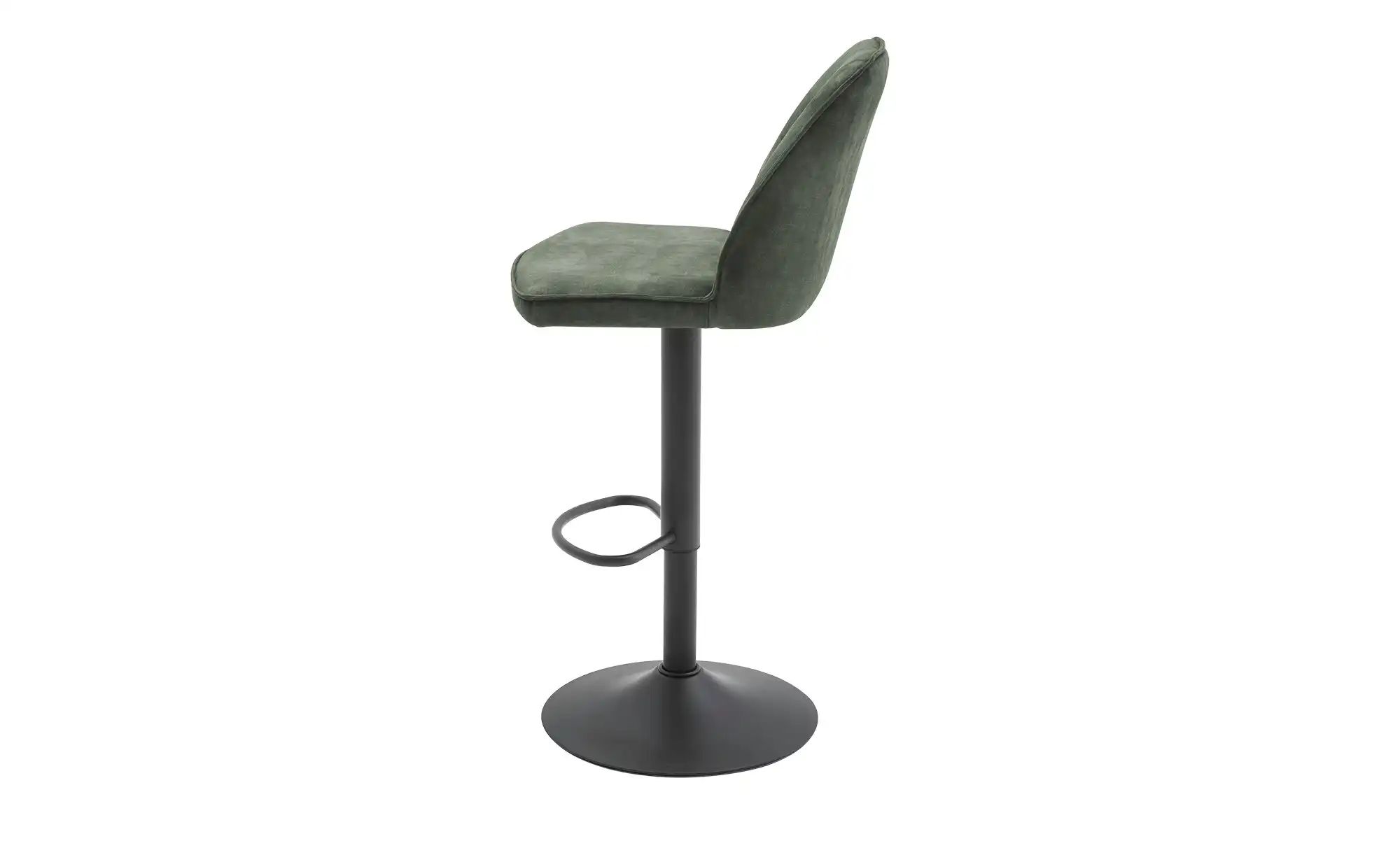 Thumbnail - uno Barstuhl  Ramina ¦ grün ¦ Maße (cm): B: 48 T: 51.0 Polstermöbel > Hocker > Barhocker - Höffner