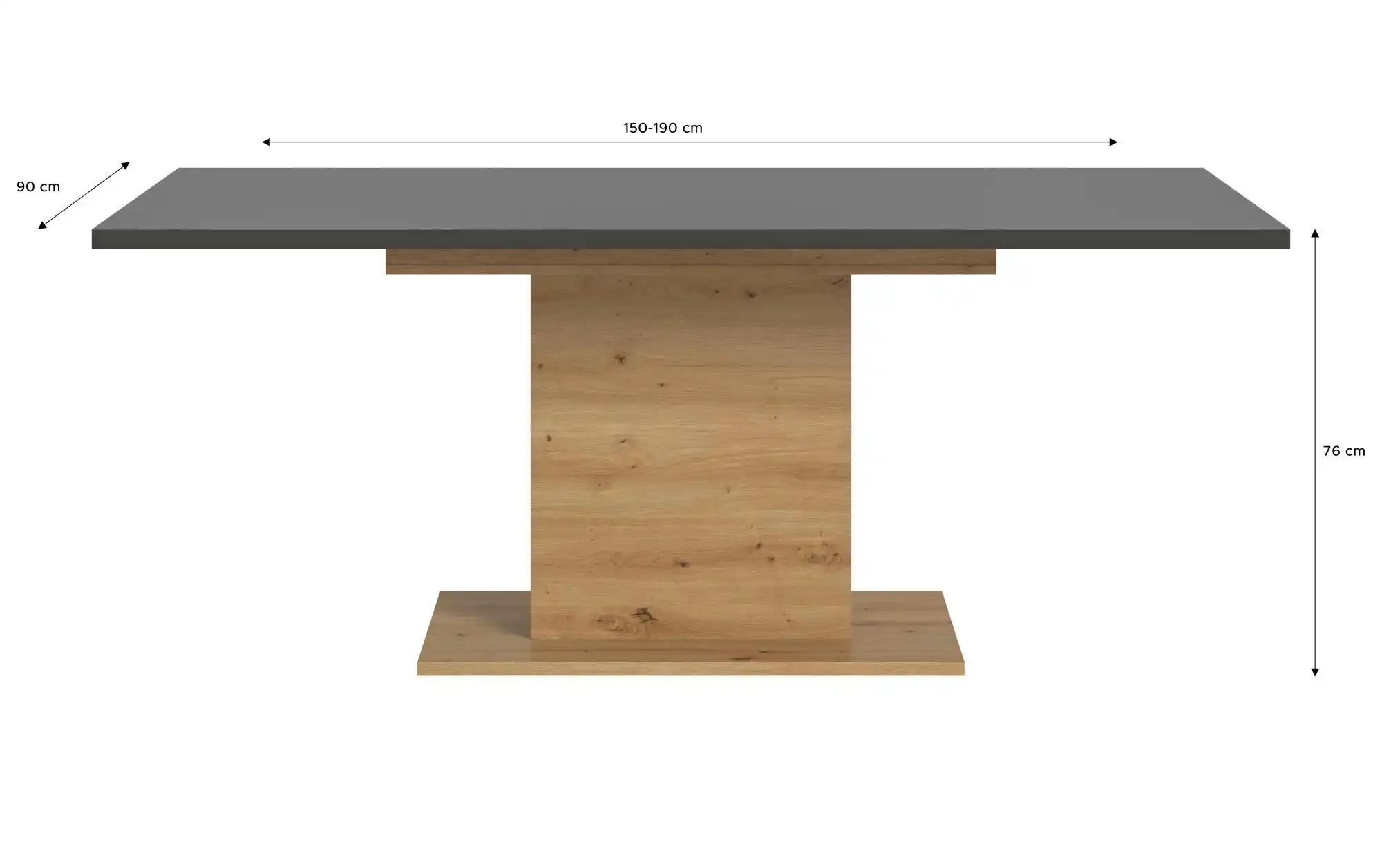 Esstisch ausziehbar  Moritz ¦ grau ¦ Maße (cm): B: 150 H: 76 Tische > Essti günstig online kaufen