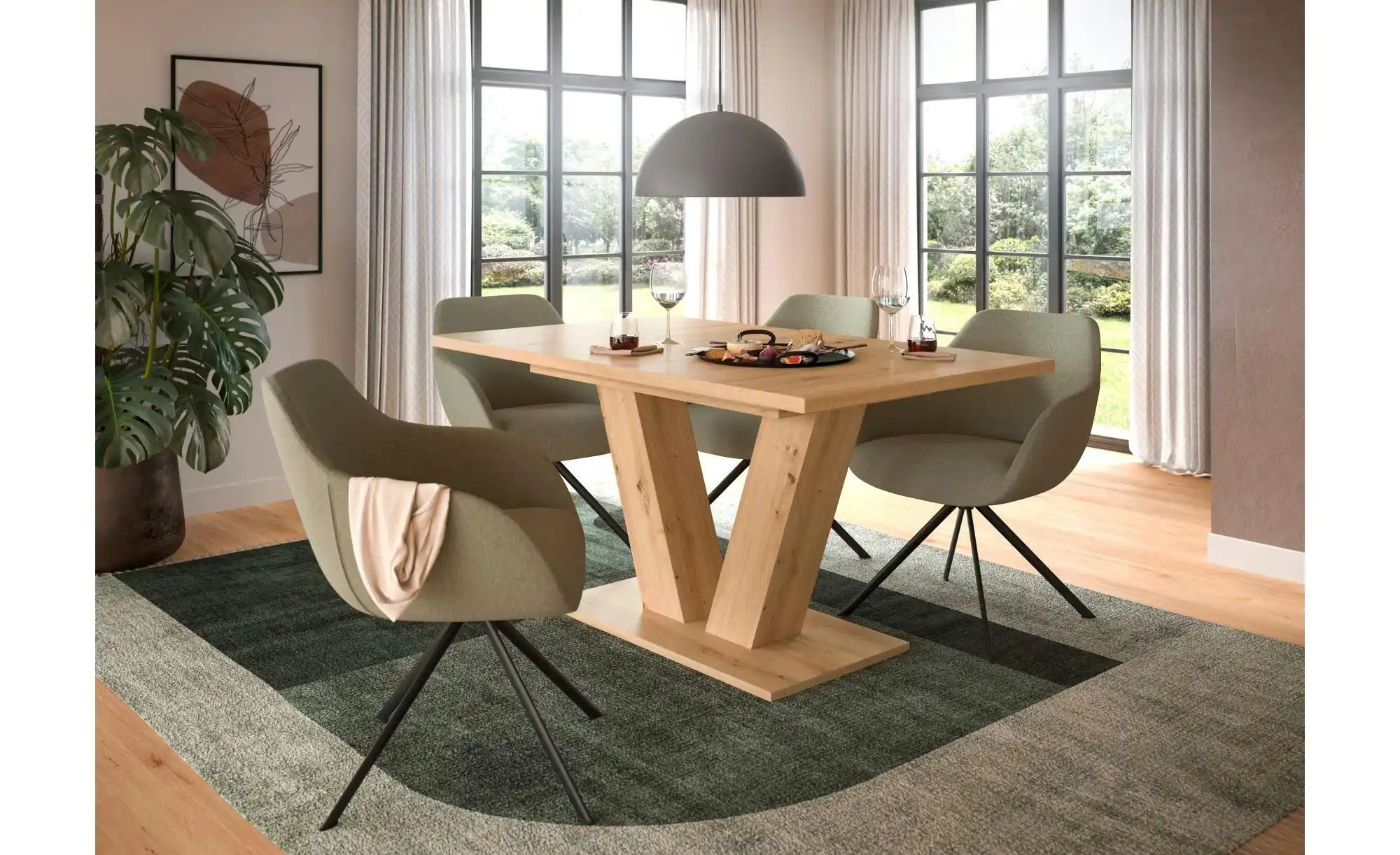 Esstisch ausziehbar  Moritz ¦ holzfarben ¦ Maße (cm): B: 150 H: 76 Tische > günstig online kaufen