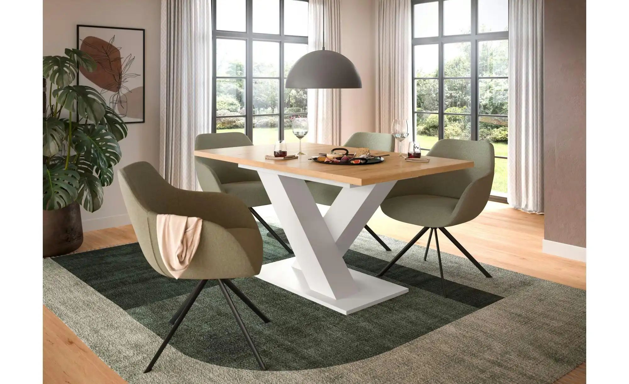 Esstisch ausziehbar  Moritz ¦ weiß ¦ Maße (cm): B: 150 H: 76 Tische > Essti günstig online kaufen