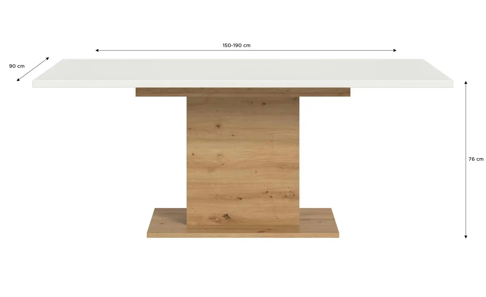 Esstisch ausziehbar  Moritz ¦ weiß ¦ Maße (cm): B: 150 H: 76 Tische > Essti günstig online kaufen