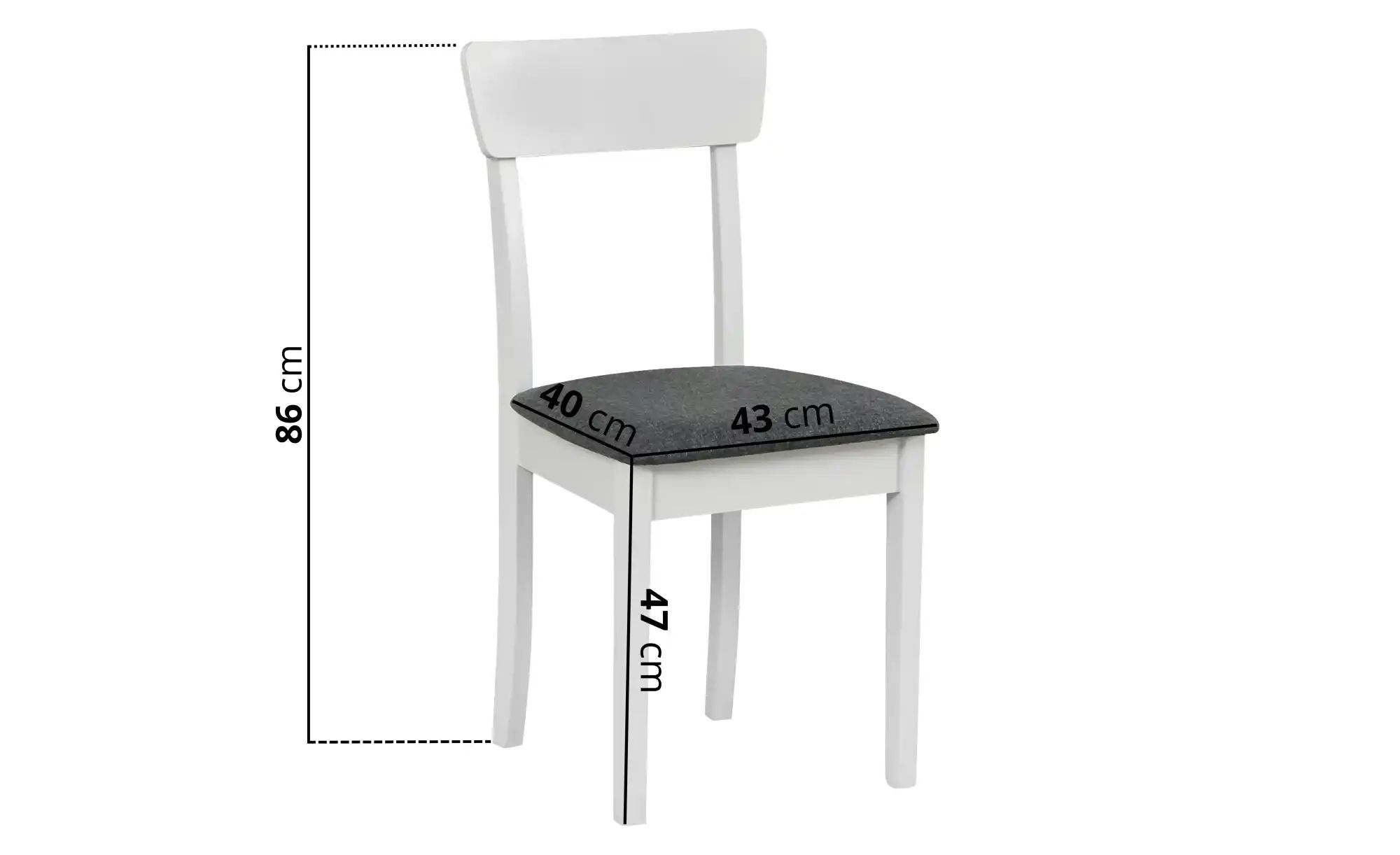 Esszimmerstuhl 2er-Set   ¦ schwarz ¦ Maße (cm): B: 43 H: 86 Stühle > Küchen günstig online kaufen