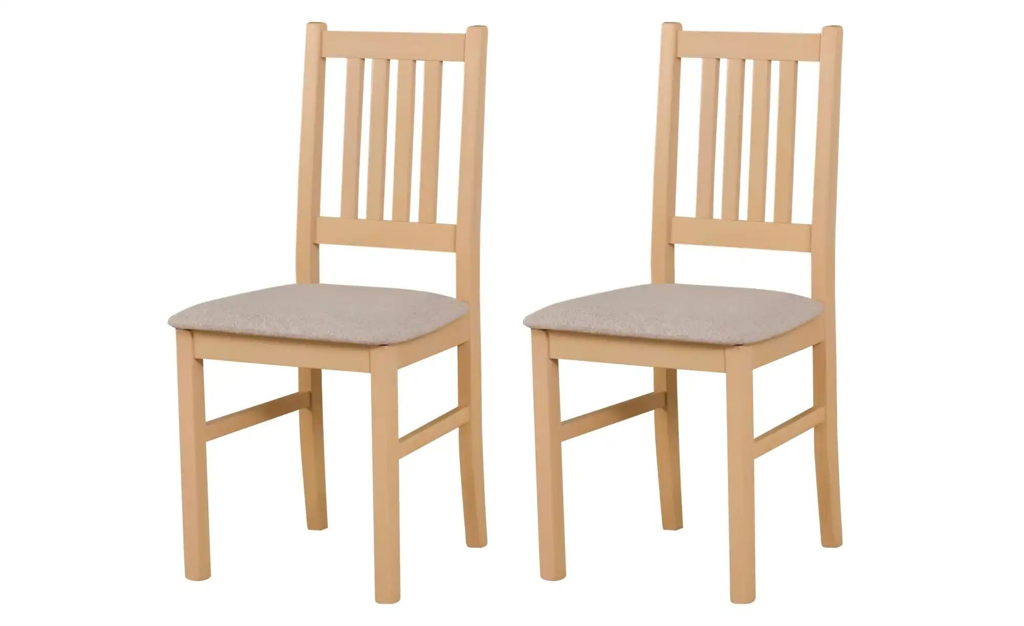 Esszimmerstuhl 2er-Set   ¦ beige ¦ Maße (cm): B: 43 H: 90 Stühle > Küchenst günstig online kaufen