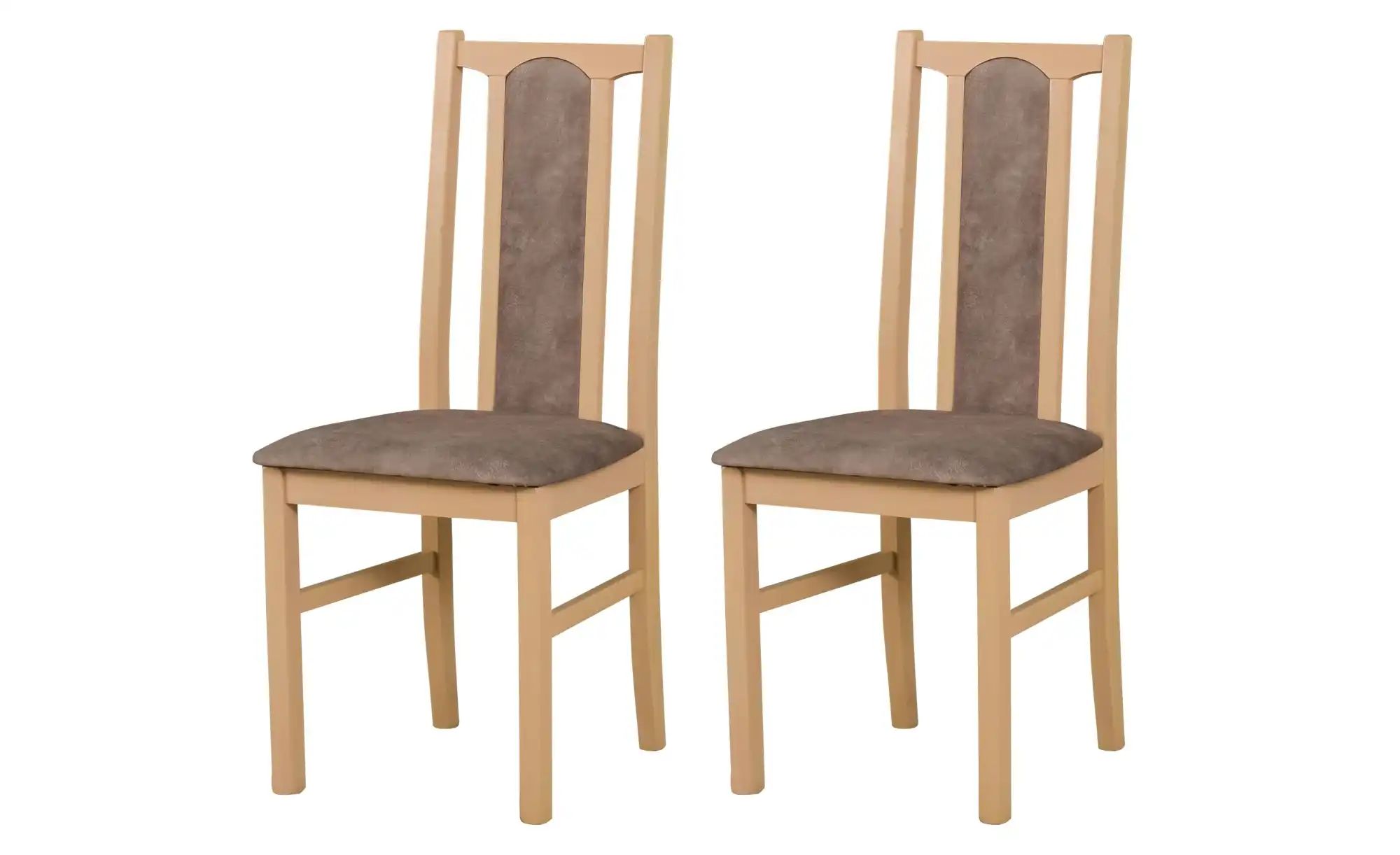 Esszimmerstuhl 2er-Set   ¦ beige ¦ Maße (cm): B: 43 H: 94 Stühle > Küchenst günstig online kaufen