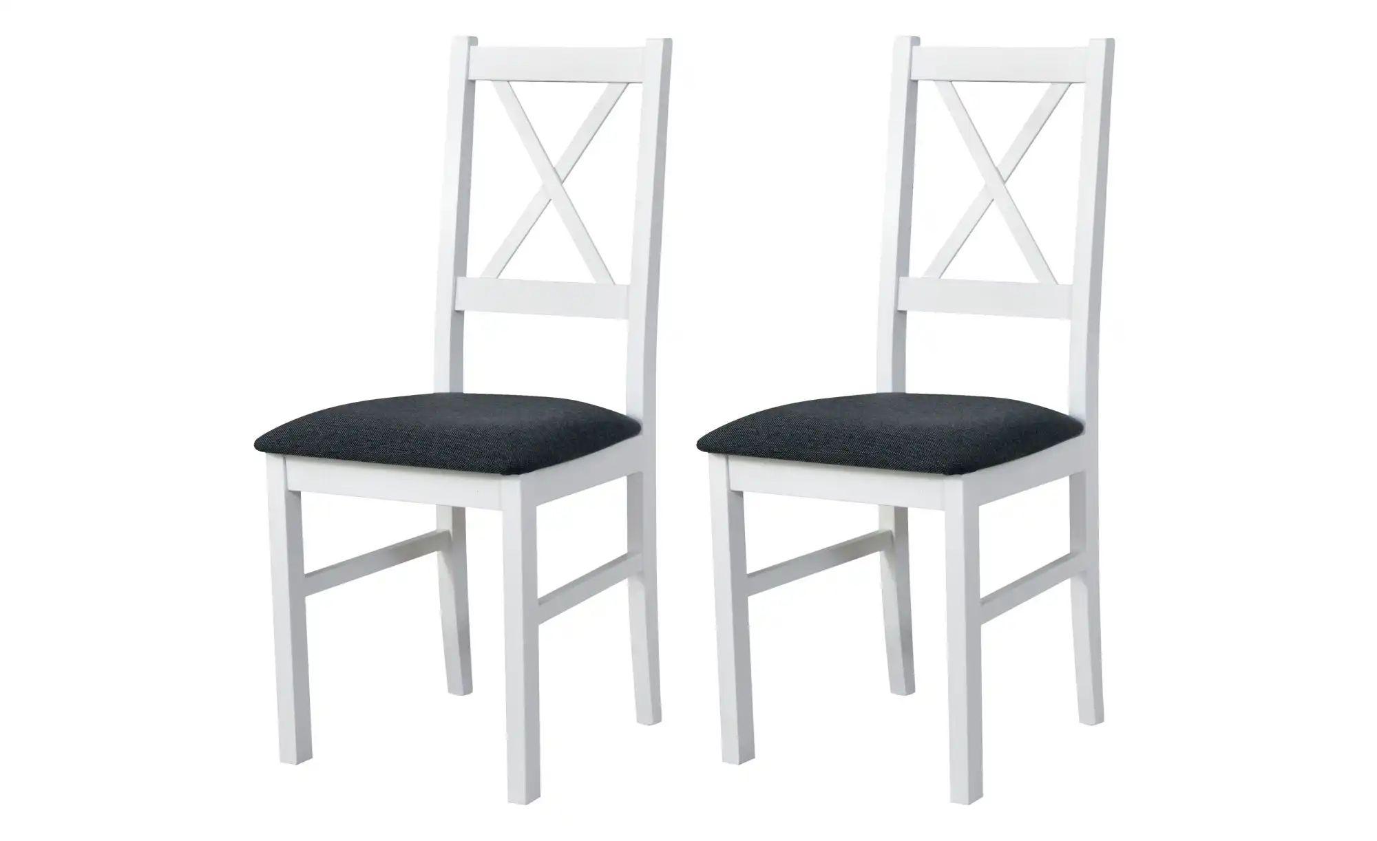 Esszimmerstuhl 2er-Set   ¦ weiß ¦ Maße (cm): B: 43 H: 94 Stühle > Küchenstü günstig online kaufen