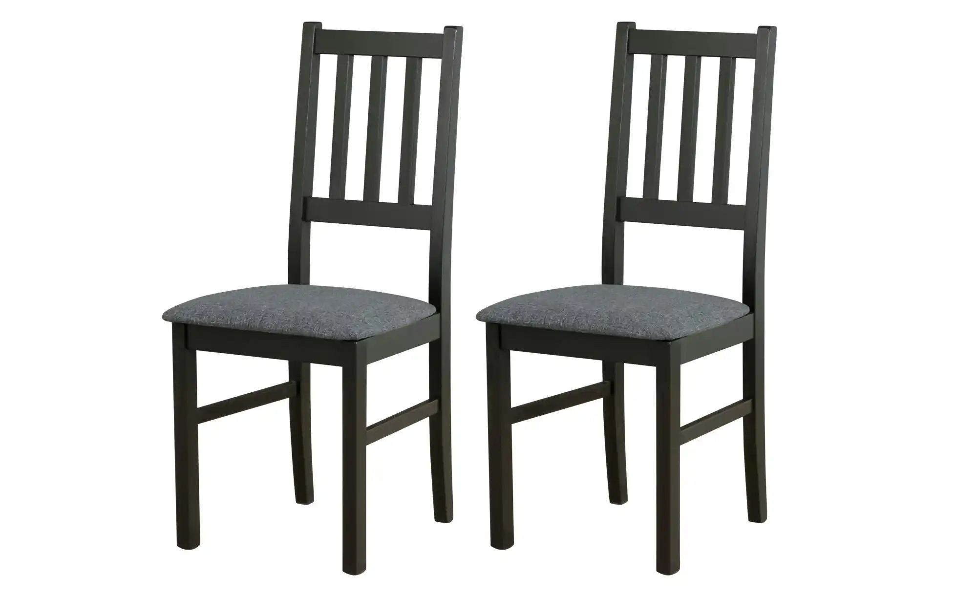 Esszimmerstuhl 2er-Set   ¦ schwarz ¦ Maße (cm): B: 43 H: 94 Stühle > Küchen günstig online kaufen