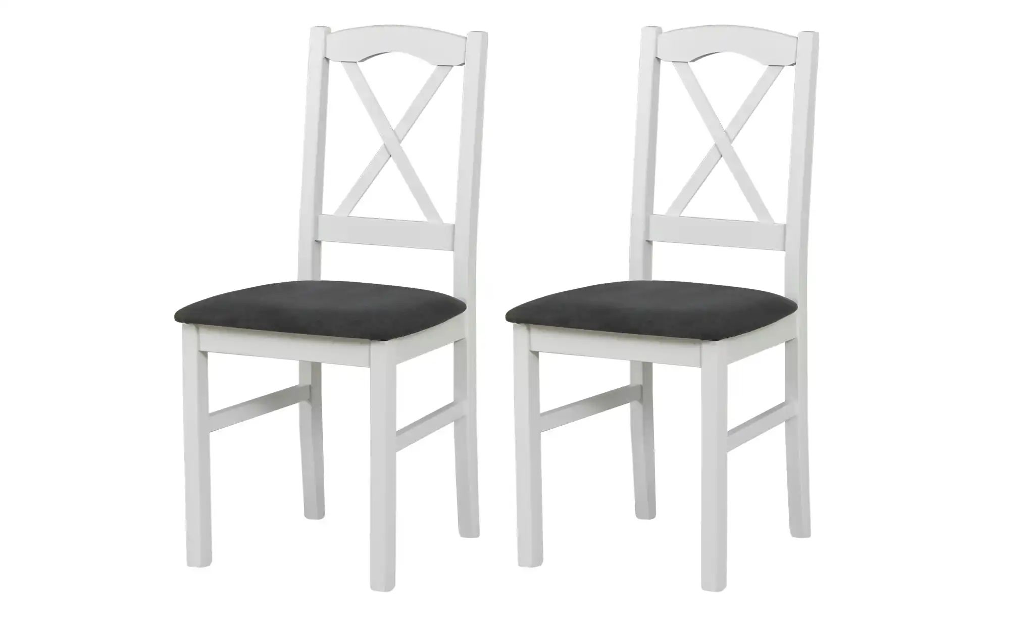 Esszimmerstuhl 2er-Set   ¦ weiß ¦ Maße (cm): B: 43 H: 94 Stühle > Küchenstü günstig online kaufen