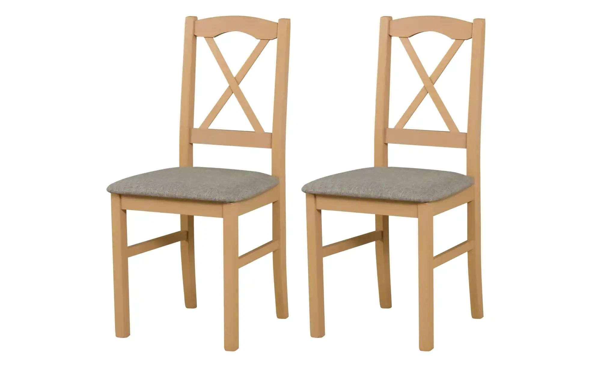 Esszimmerstuhl 2er-Set   ¦ beige ¦ Maße (cm): B: 43 H: 94 Stühle > Küchenst günstig online kaufen