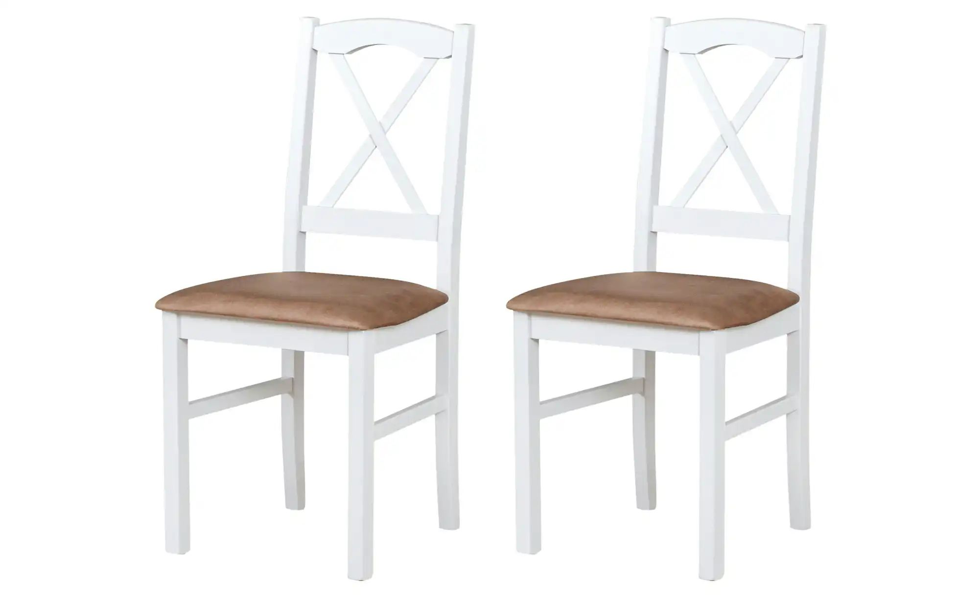 Esszimmerstuhl 2er-Set   ¦ weiß ¦ Maße (cm): B: 43 H: 94 Stühle > Küchenstü günstig online kaufen