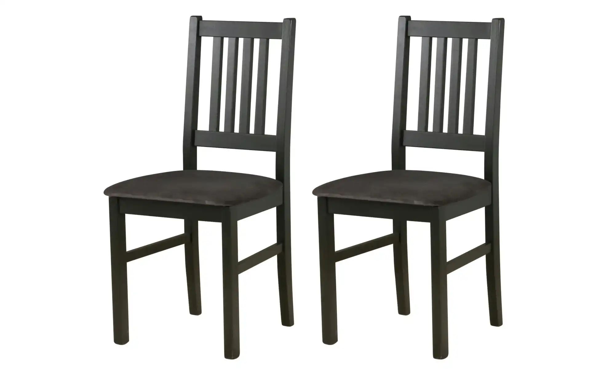 Esszimmerstuhl 2er-Set   ¦ schwarz ¦ Maße (cm): B: 43 H: 90 Stühle > Küchen günstig online kaufen