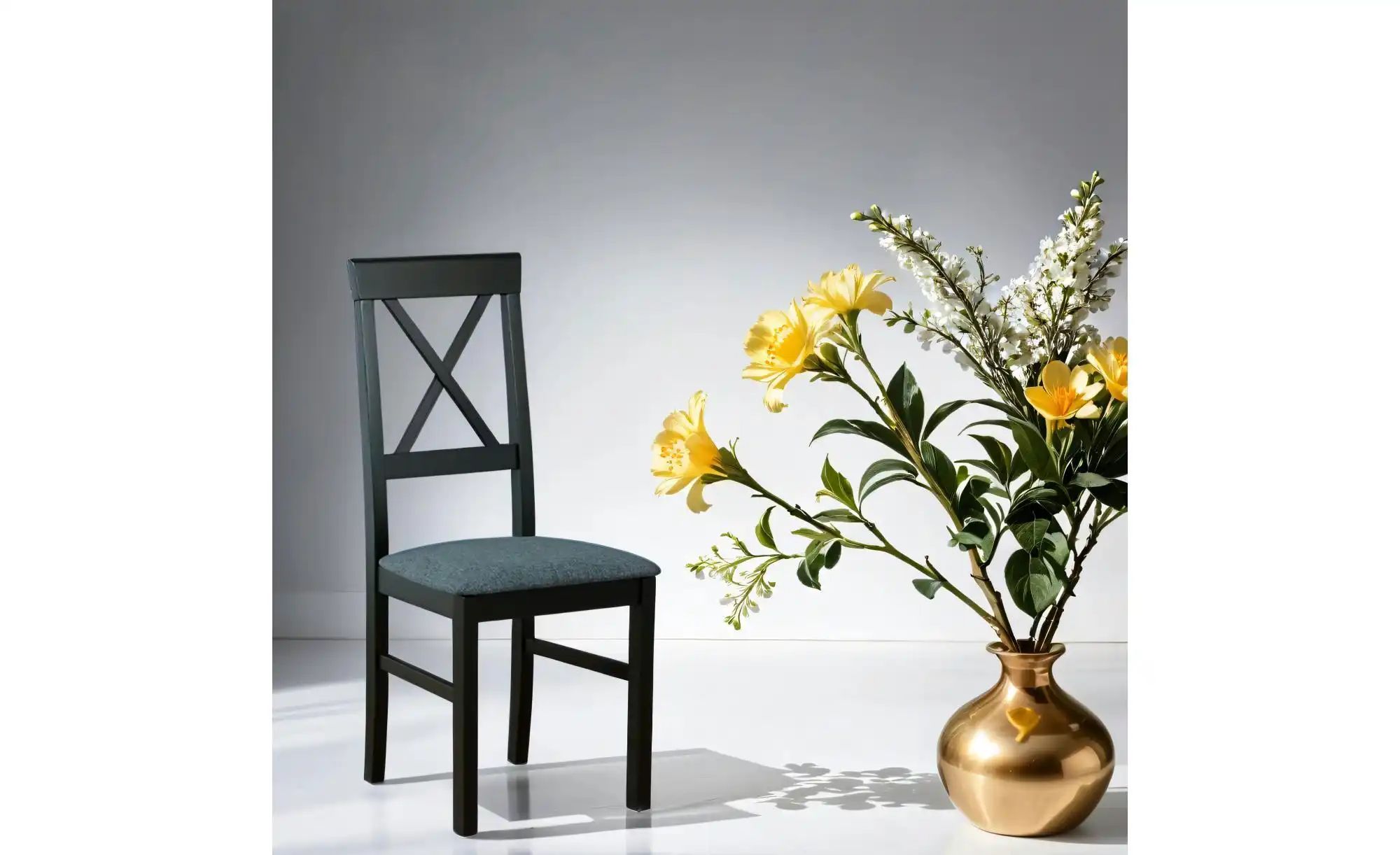 Esszimmerstuhl 2er-Set  Laurenz ¦ schwarz ¦ Maße (cm): B: 43 H: 94 Stühle > günstig online kaufen