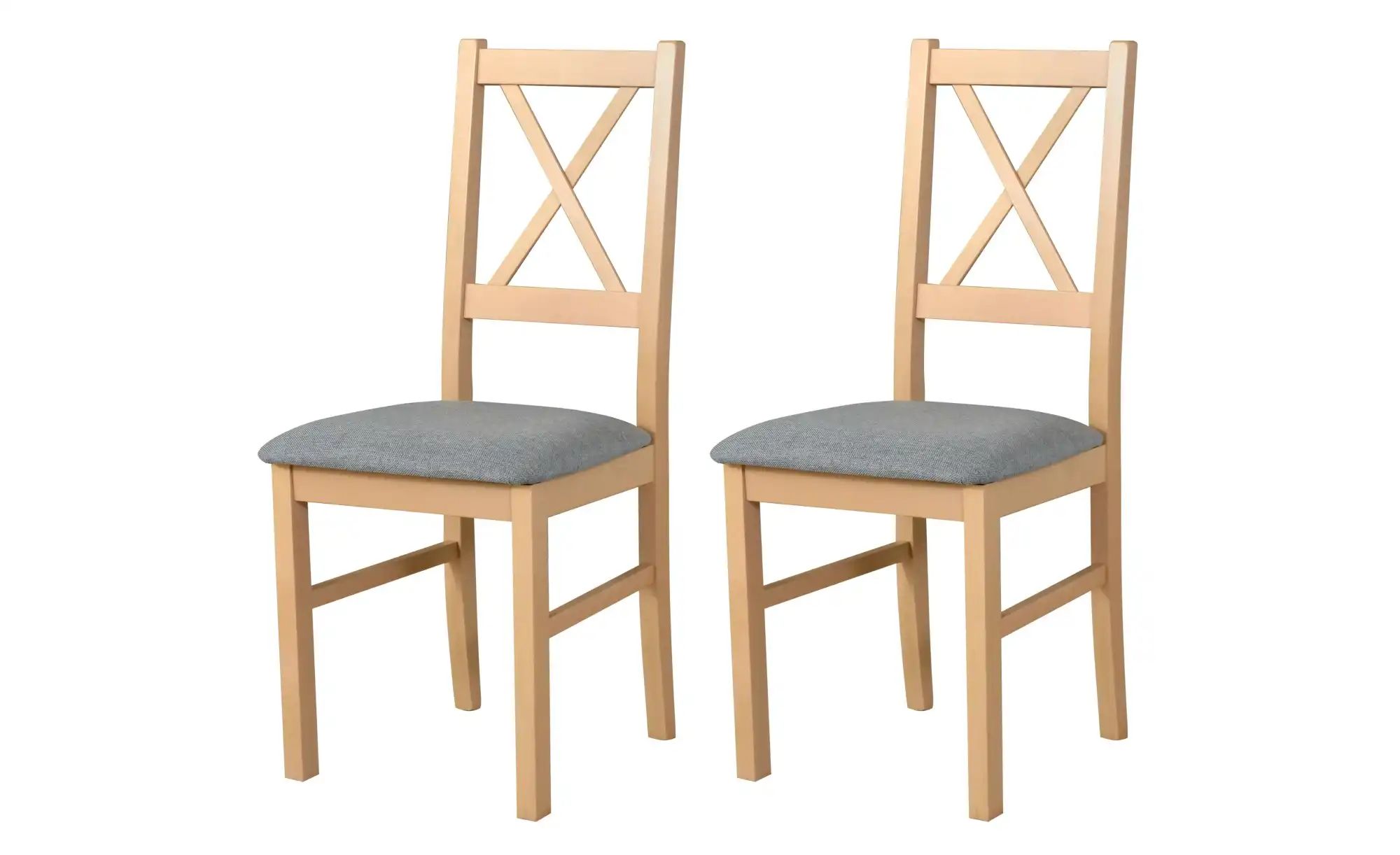 Esszimmerstuhl 2er-Set   ¦ beige ¦ Maße (cm): B: 43 H: 94 Stühle > Küchenst günstig online kaufen