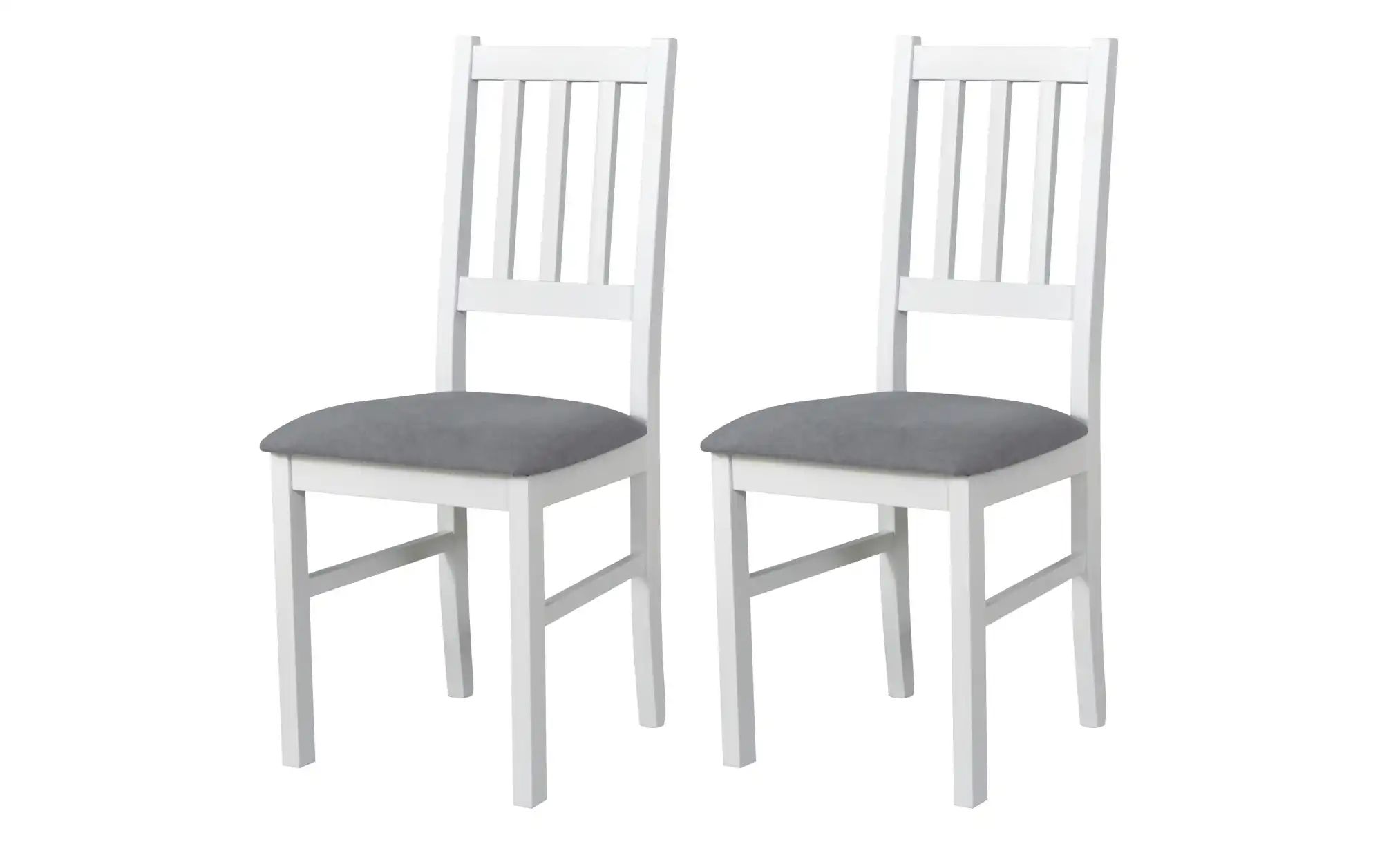 Esszimmerstuhl 2er-Set   ¦ weiß ¦ Maße (cm): B: 43 H: 94 Stühle > Küchenstü günstig online kaufen