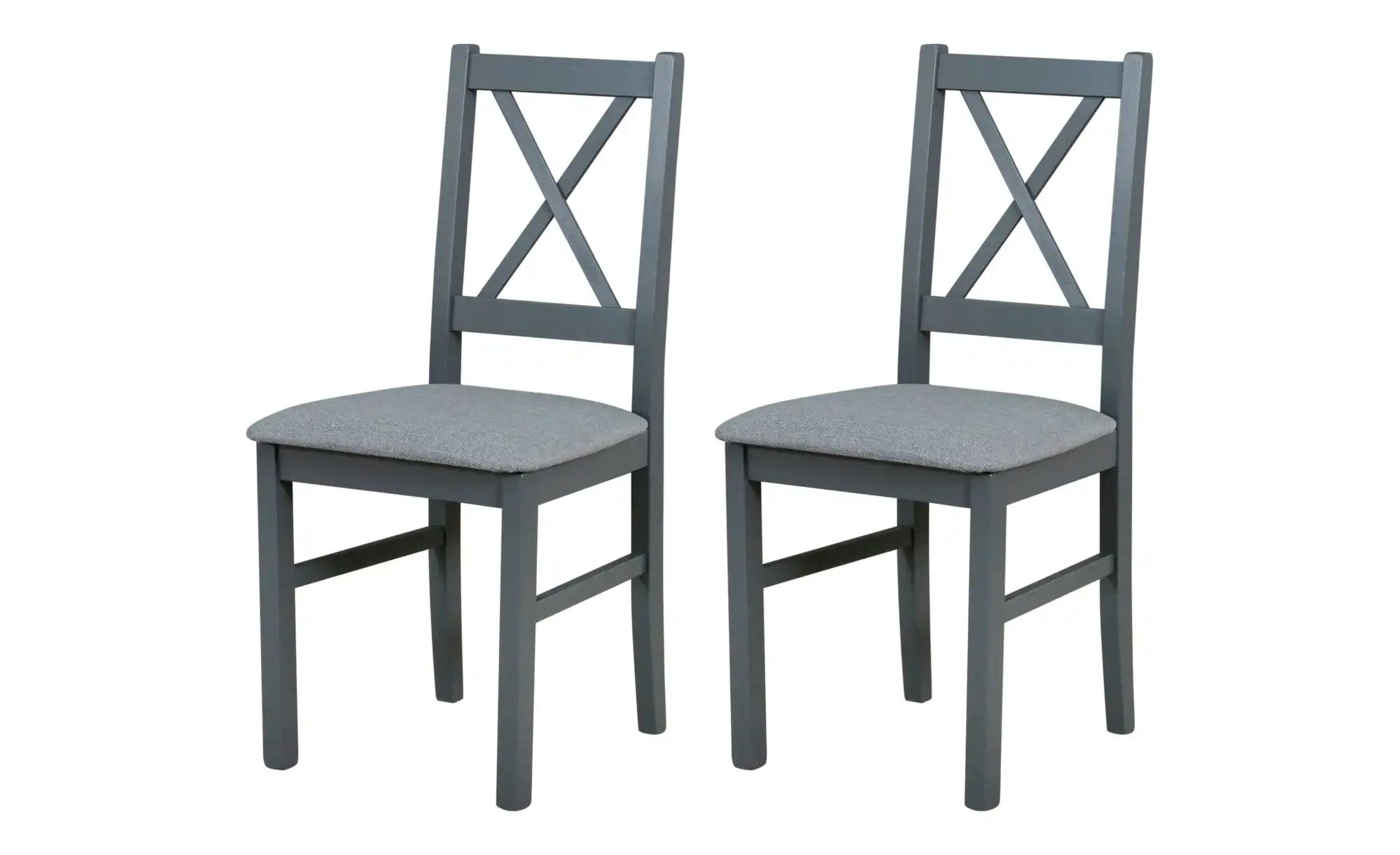 Esszimmerstuhl 2er-Set   ¦ grau ¦ Maße (cm): B: 43 H: 94 Stühle > Küchenstü günstig online kaufen