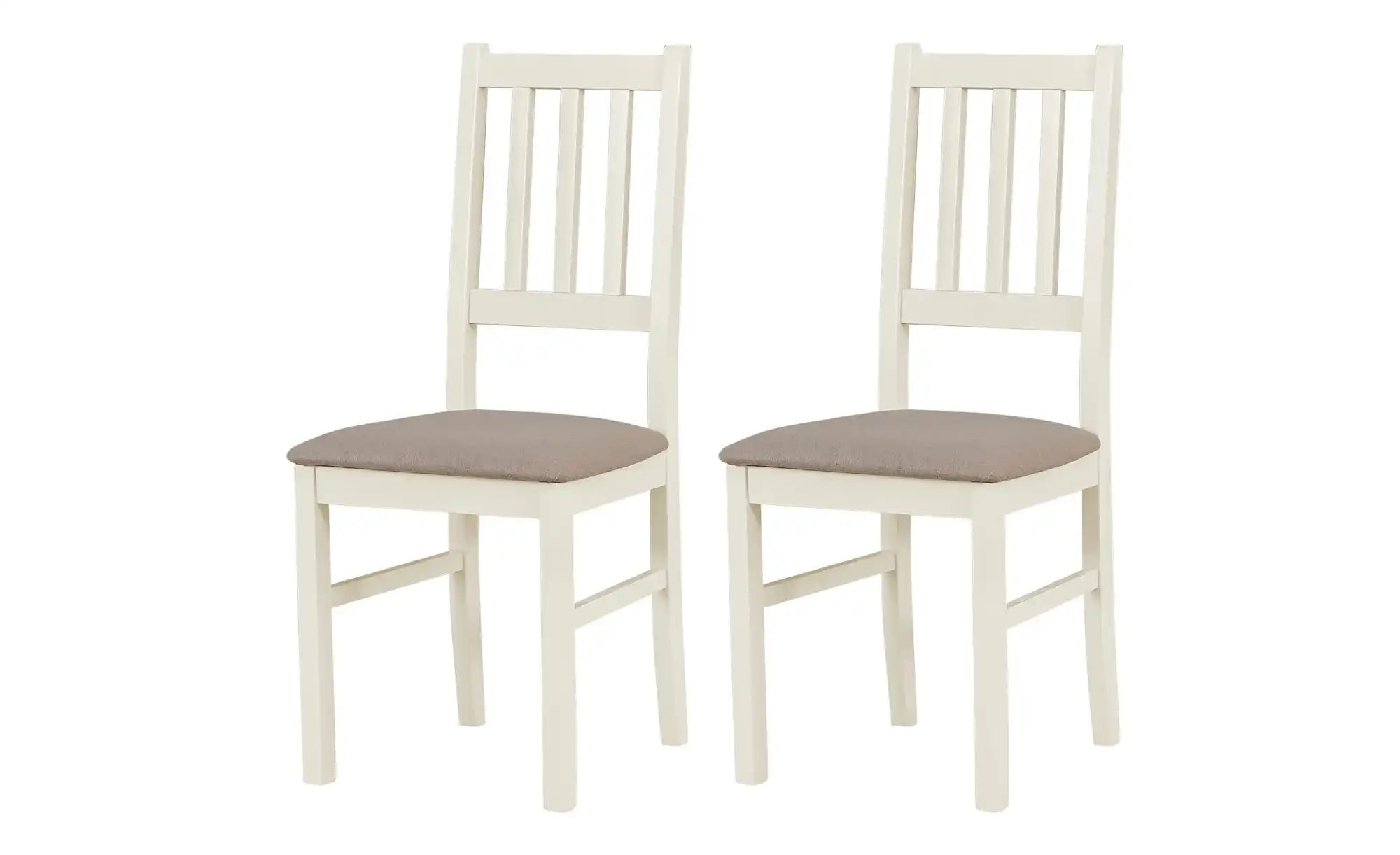 Esszimmerstuhl 2er-Set   ¦ creme ¦ Maße (cm): B: 43 H: 94 Stühle > Küchenst günstig online kaufen