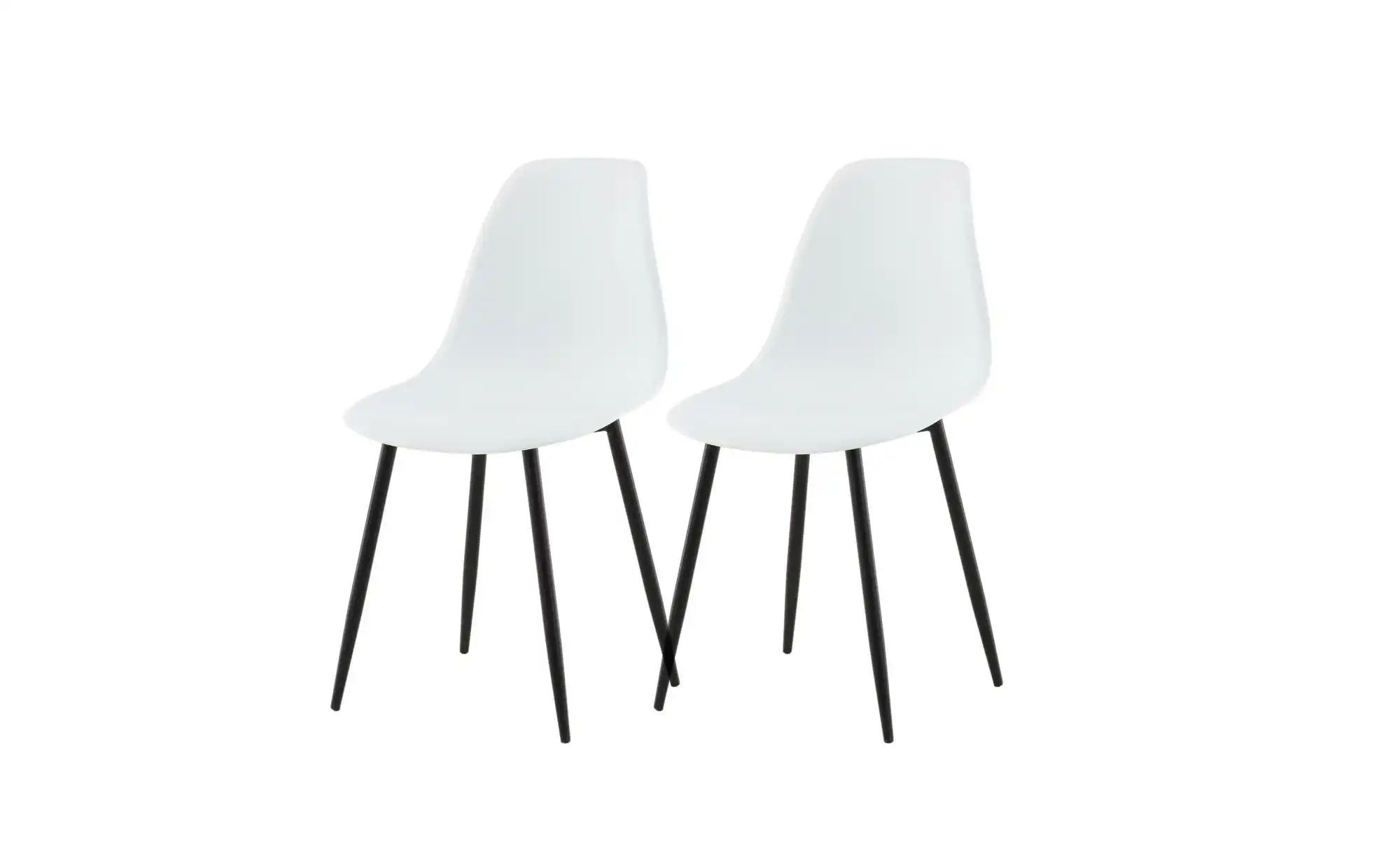 Esszimmerstuhl 2er-Set  Polar  ¦ weiß ¦ Maße (cm): B: 46 H: 81 Stühle > Ess günstig online kaufen