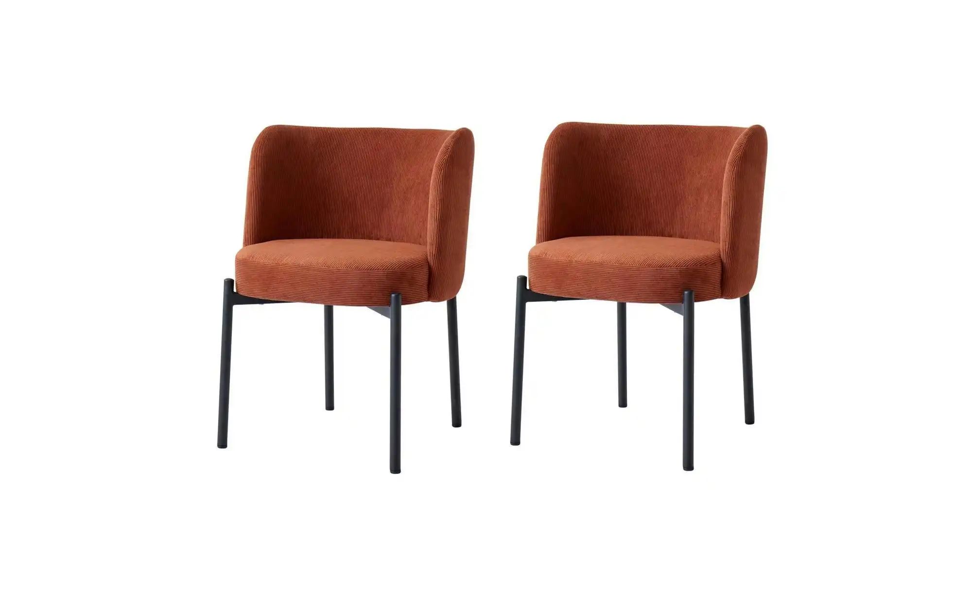 Stuhl 2er-Set  Grimstad ¦ rot ¦ Maße (cm): B: 50 H: 76 Stühle > Polsterstüh günstig online kaufen