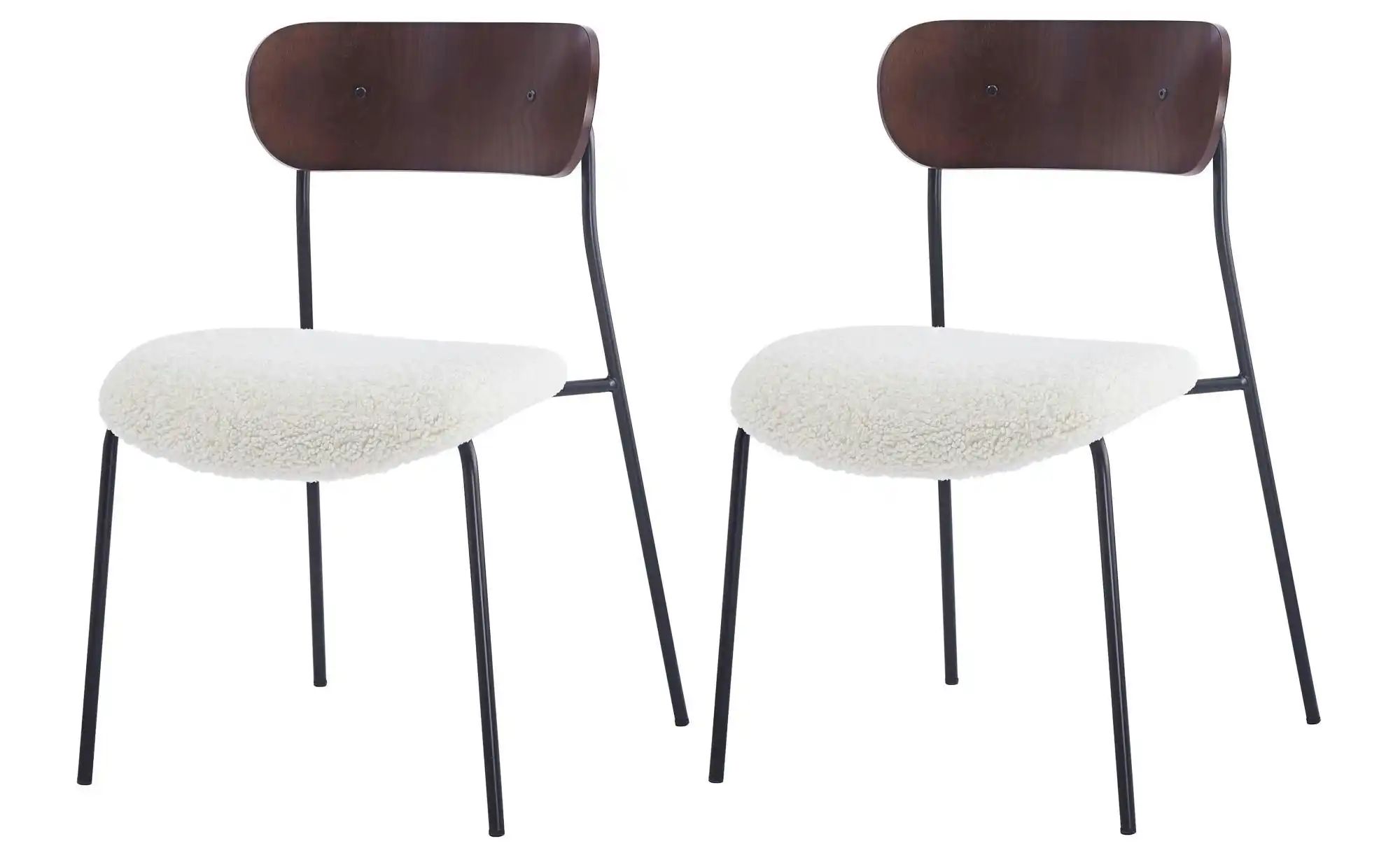 Stuhl 2er-Set  Lincoln ¦ weiß ¦ Maße (cm): B: 51,5 H: 79 Stühle > Polsterst günstig online kaufen
