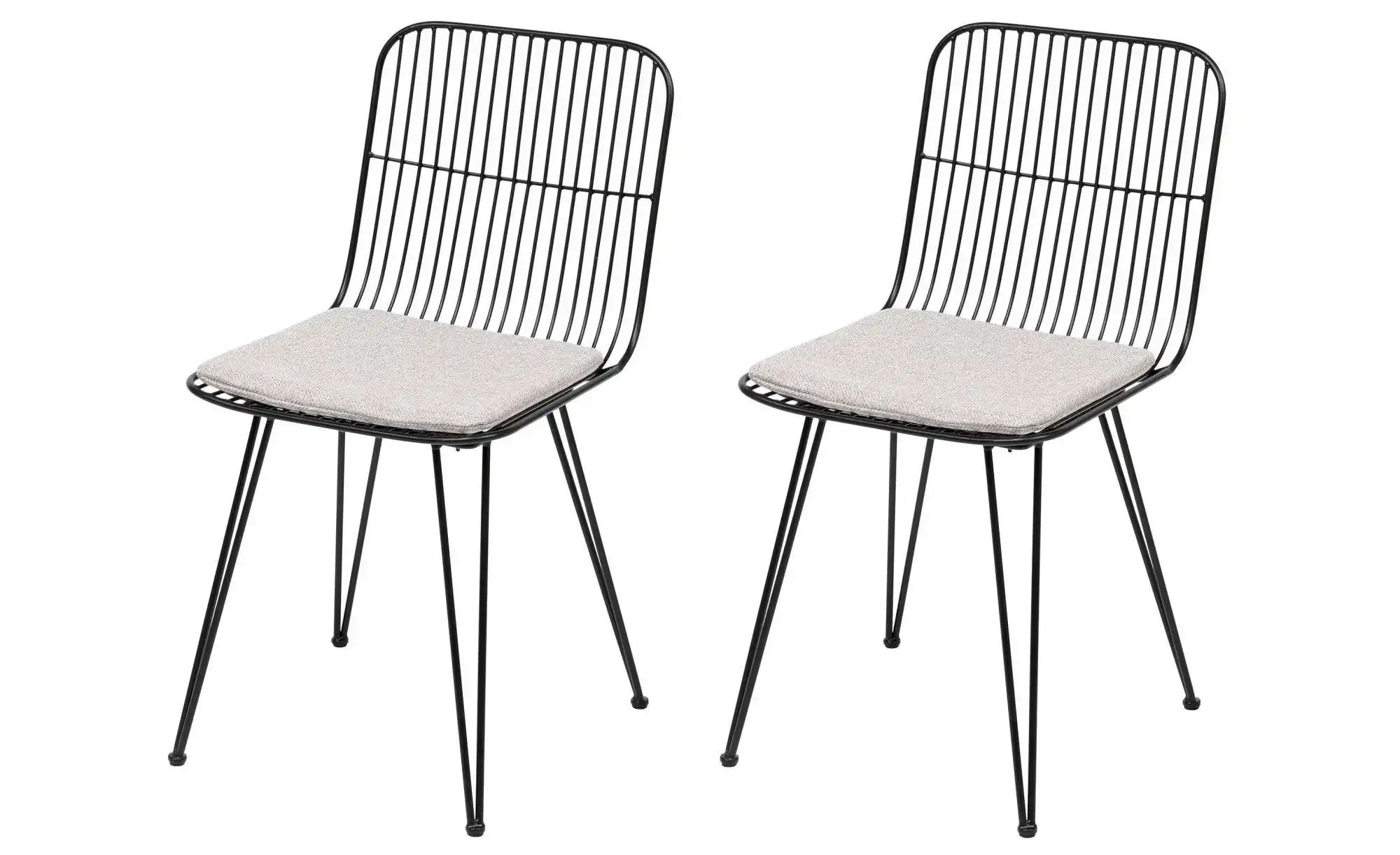 Stuhl 2er-Set  Chester ¦ schwarz ¦ Maße (cm): B: 42,5 H: 83 Stühle > Esszim günstig online kaufen