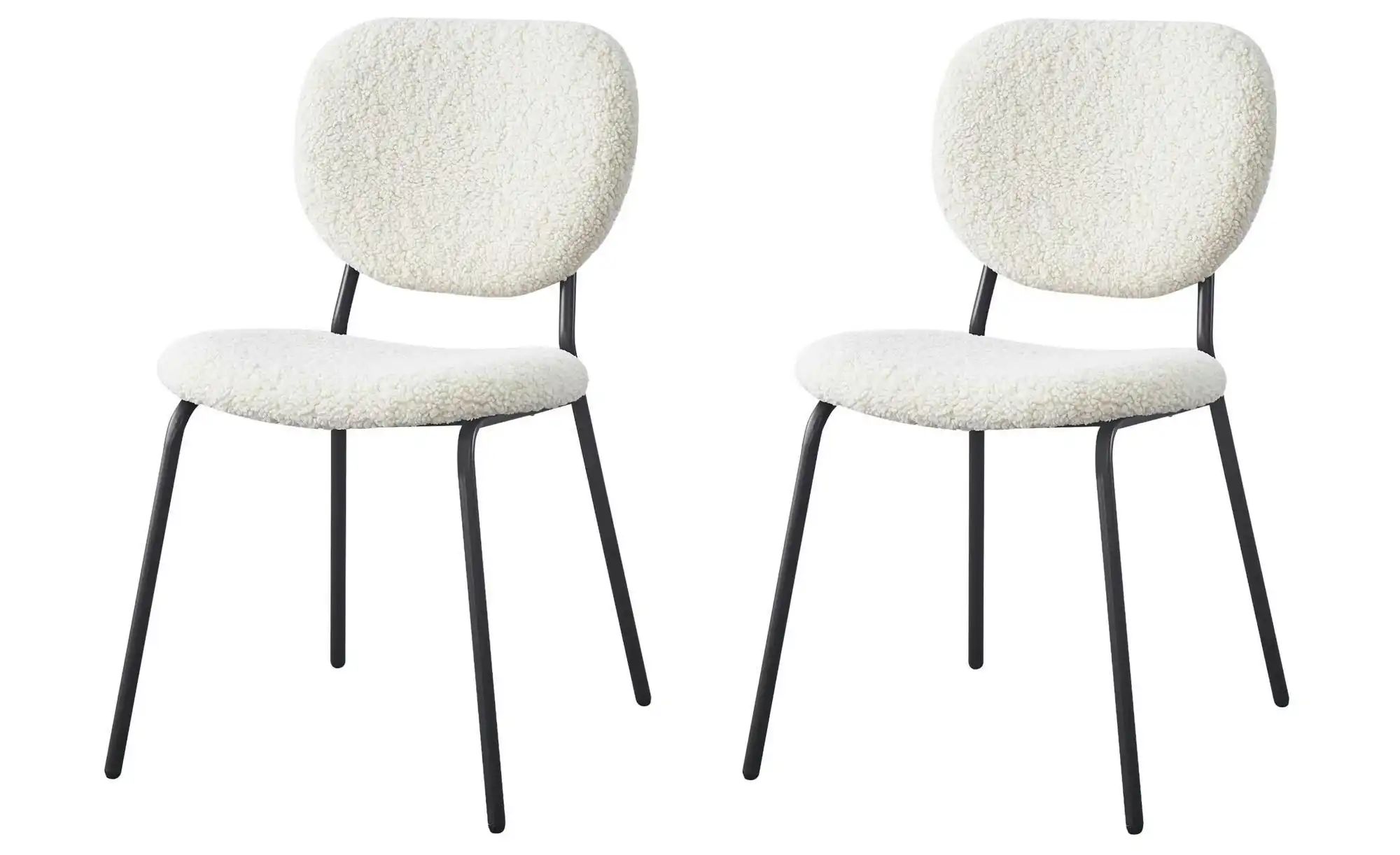 Stuhl 2er-Set  Suzuka ¦ weiß ¦ Maße (cm): B: 49 H: 82,5 Stühle > Polsterstü günstig online kaufen