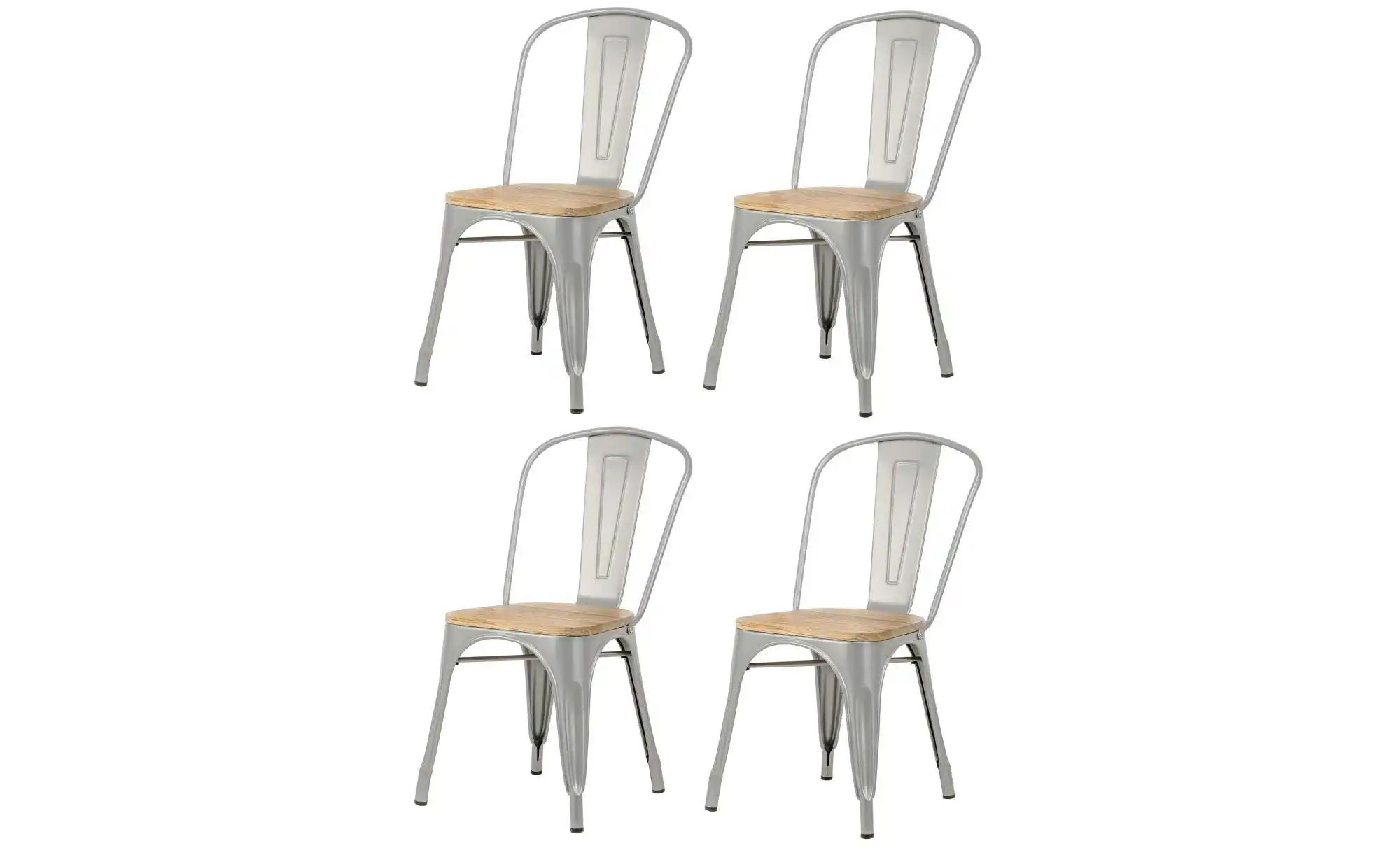 Stuhl 4er-Set  Nash ¦ grau ¦ Maße (cm): B: 44 H: 82,5 Stühle > Esszimmerstü günstig online kaufen
