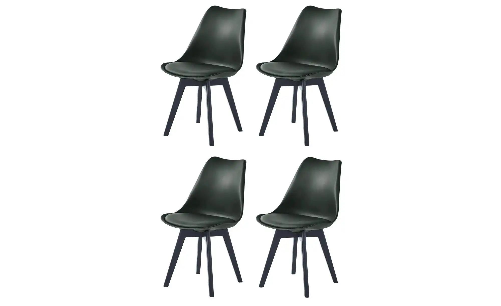 Stuhl 4er-Set  Esbjerg ¦ schwarz ¦ Maße (cm): B: 49 H: 84 Stühle > Esszimme günstig online kaufen