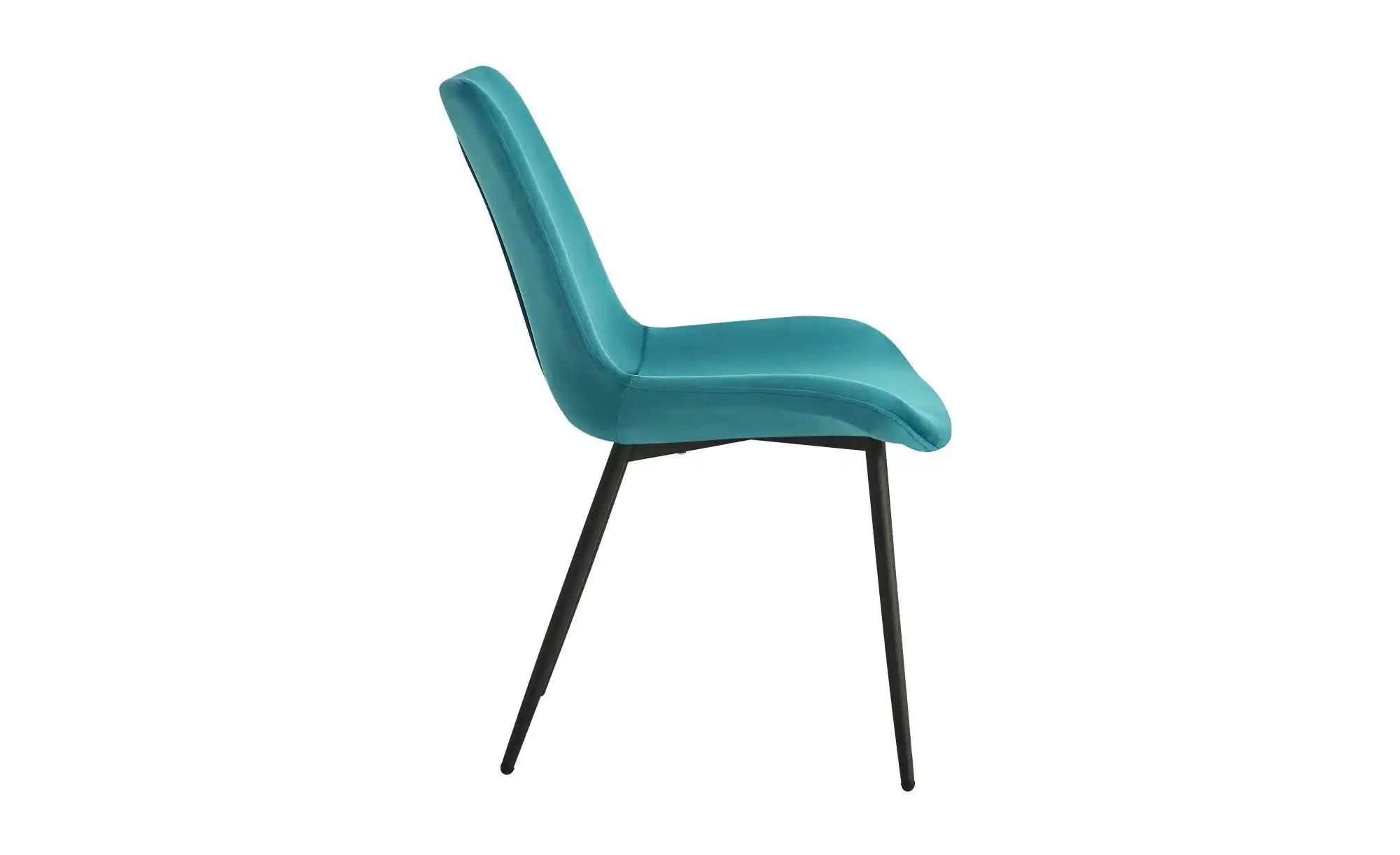 Stuhl 2er-Set  Koge ¦ blau ¦ Maße (cm): B: 54 H: 84 Stühle > Polsterstühle günstig online kaufen