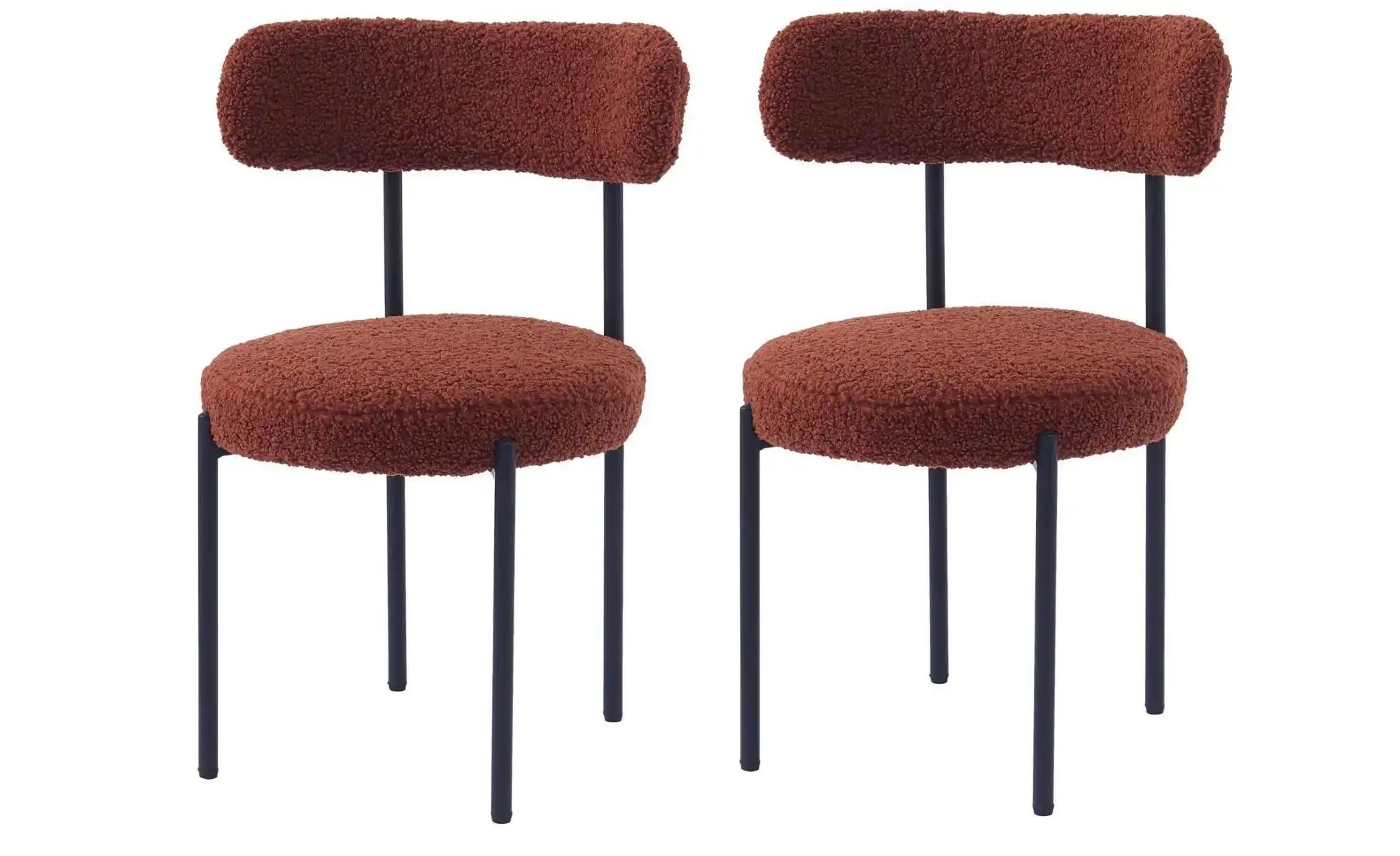 Stuhl 2er-Set  Lars ¦ rot ¦ Maße (cm): B: 47 H: 79 Stühle > Polsterstühle - günstig online kaufen