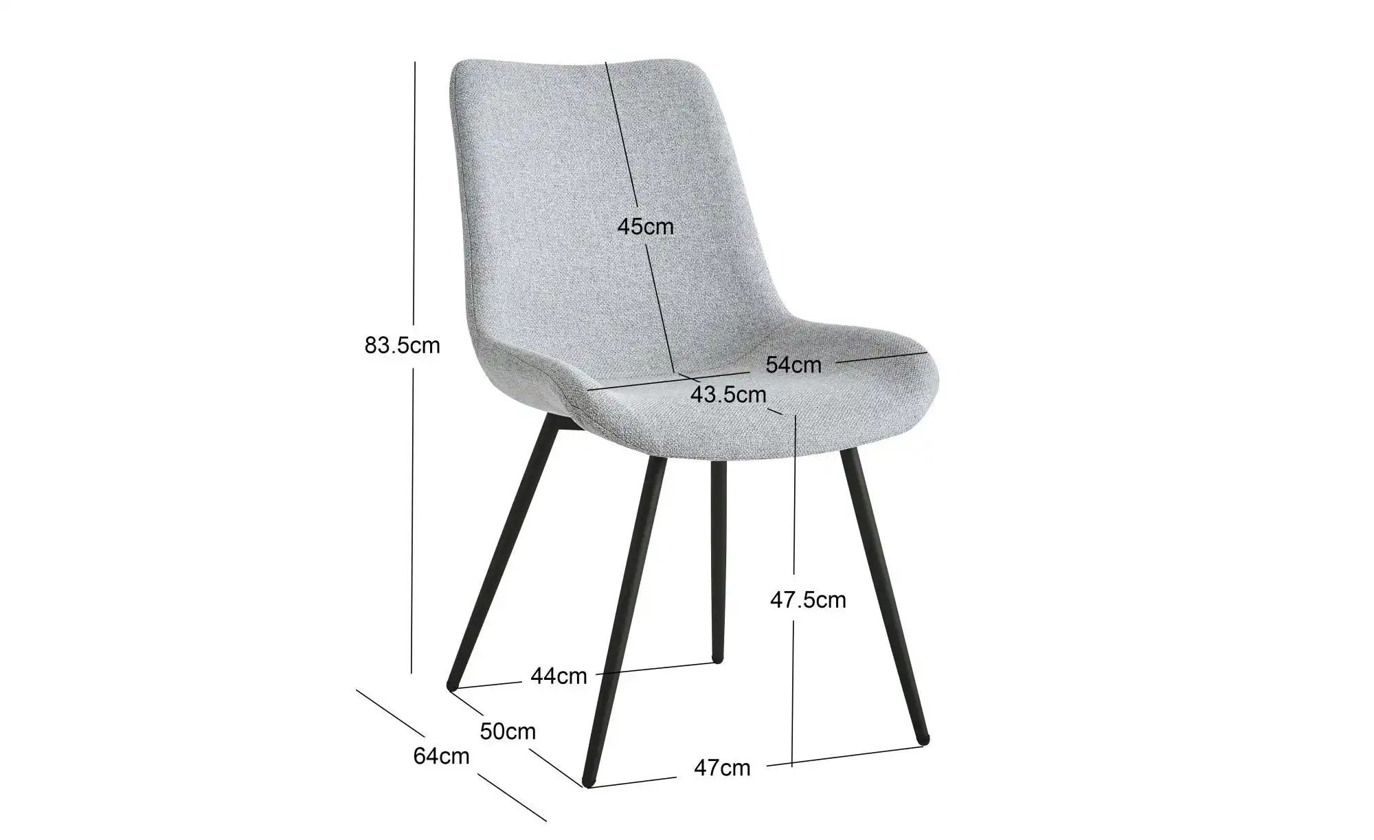 Thumbnail - Stuhl 2er-Set Koge ¦ beige ¦ Maße (cm): B: 54 H: 84 Stühle > Polsterstühle - Höffner