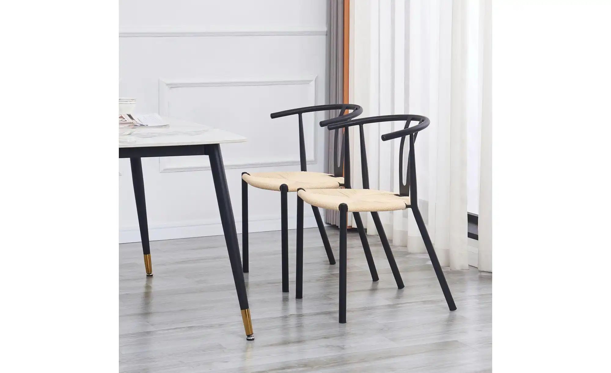 Stuhl 2er-Set  Suki ¦ schwarz ¦ Maße (cm): B: 50,5 H: 78,5 Stühle > Esszimm günstig online kaufen