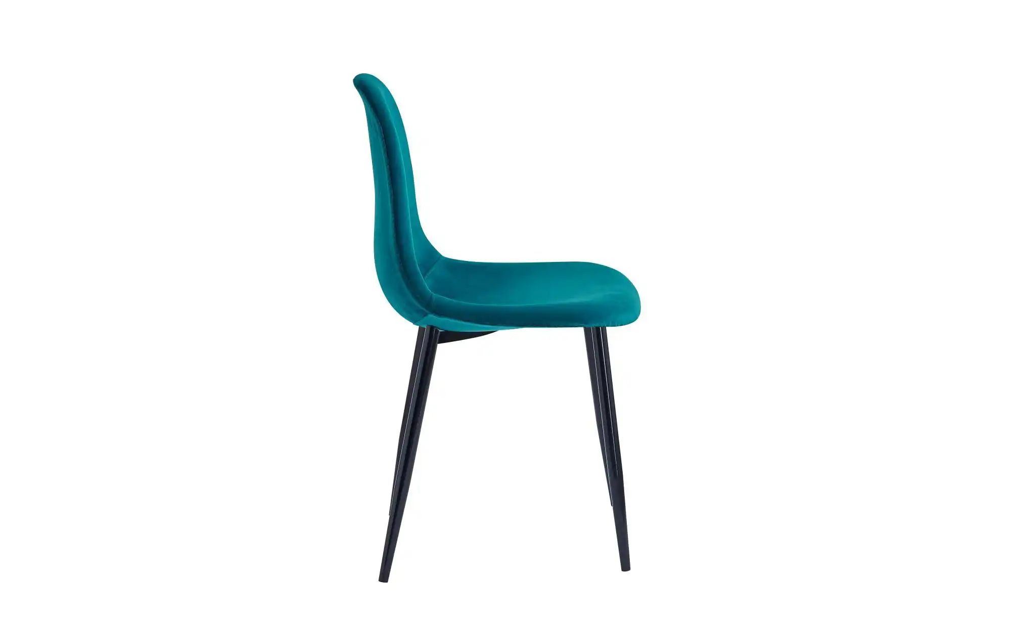 Stuhl 4er-Set  Copenhagen ¦ blau ¦ Maße (cm): B: 46,5 H: 86 Stühle > Polste günstig online kaufen