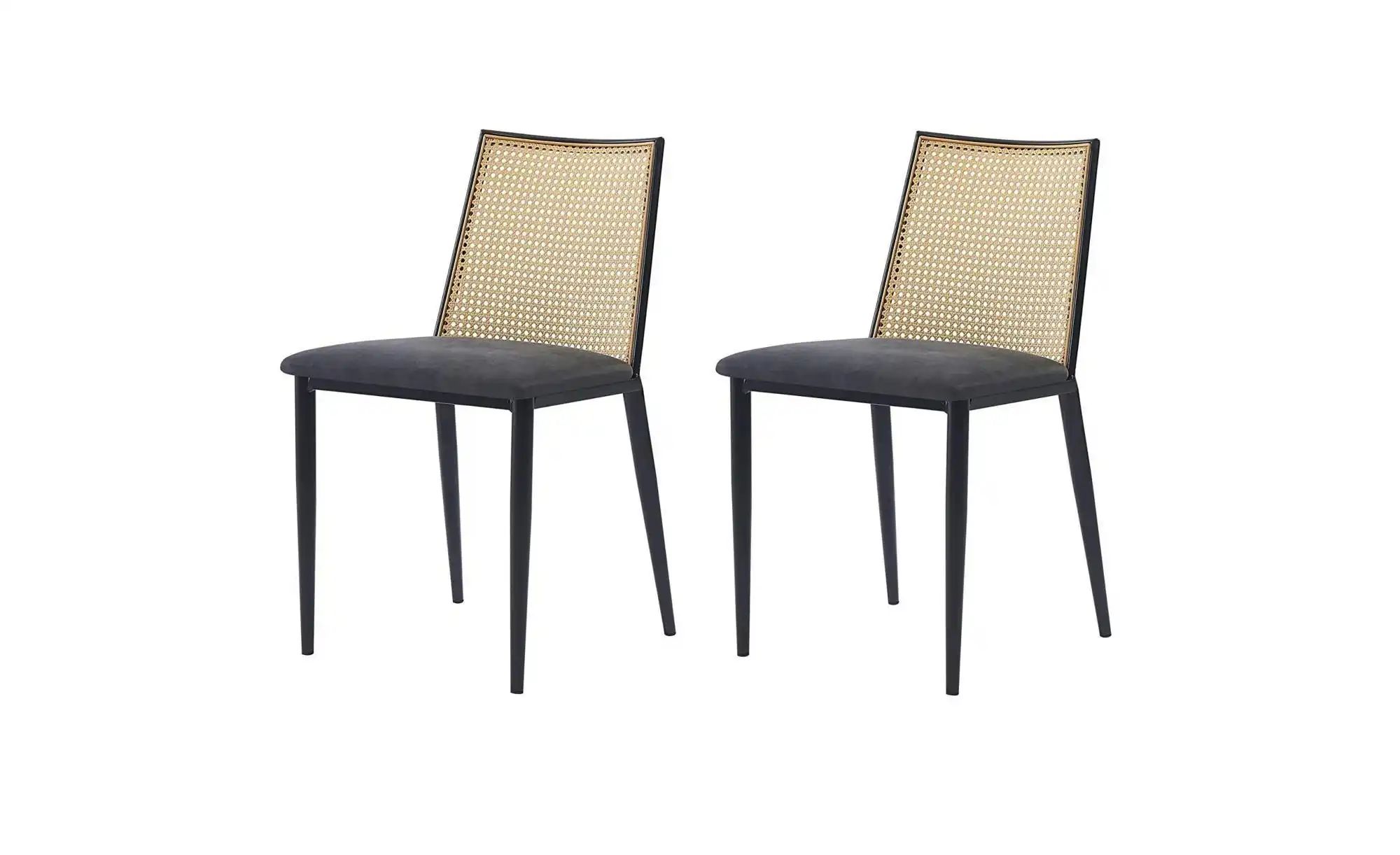 Stuhl 2er-Set  Osaka ¦ schwarz ¦ Maße (cm): B: 49 H: 81 Stühle > Esszimmers günstig online kaufen