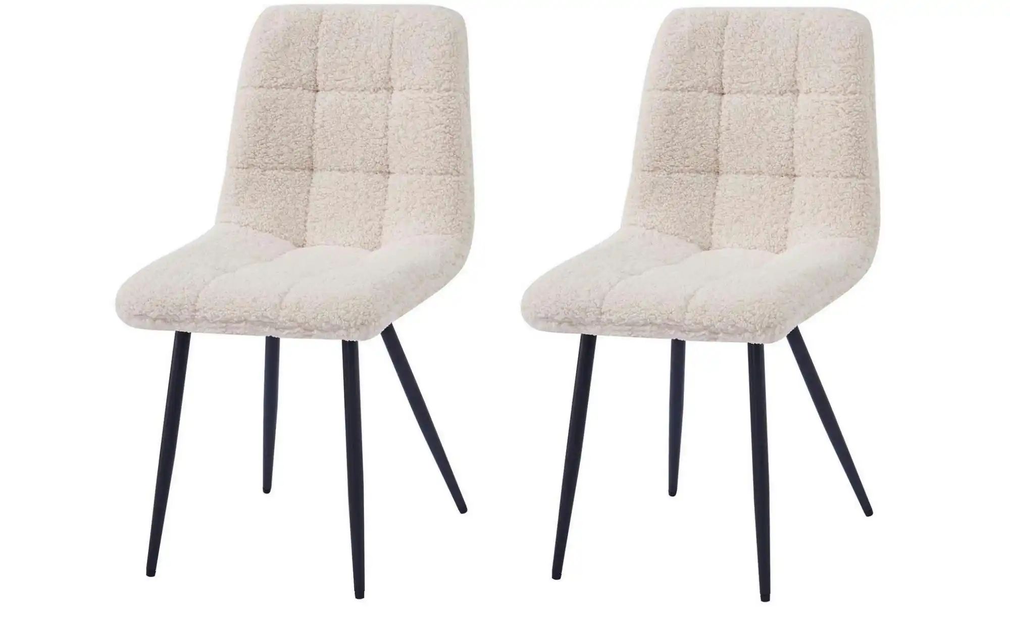 Stuhl 2er-Set   ¦ weiß ¦ Maße (cm): B: 45 H: 85 Stühle > Polsterstühle - Hö günstig online kaufen