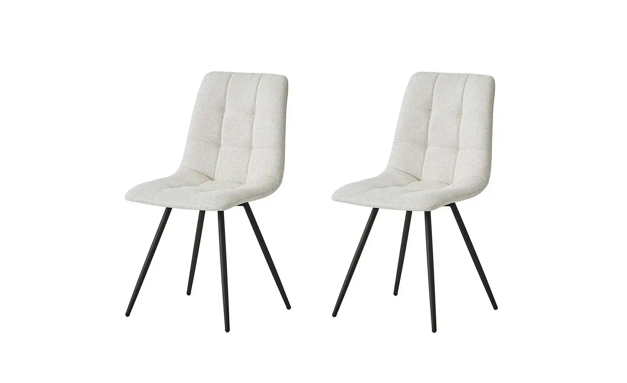 Stuhl 2er-Set Bjorn ¦ beige ¦ Maße (cm): B: 45 H: 85 Stühle > Polsterstühl günstig online kaufen