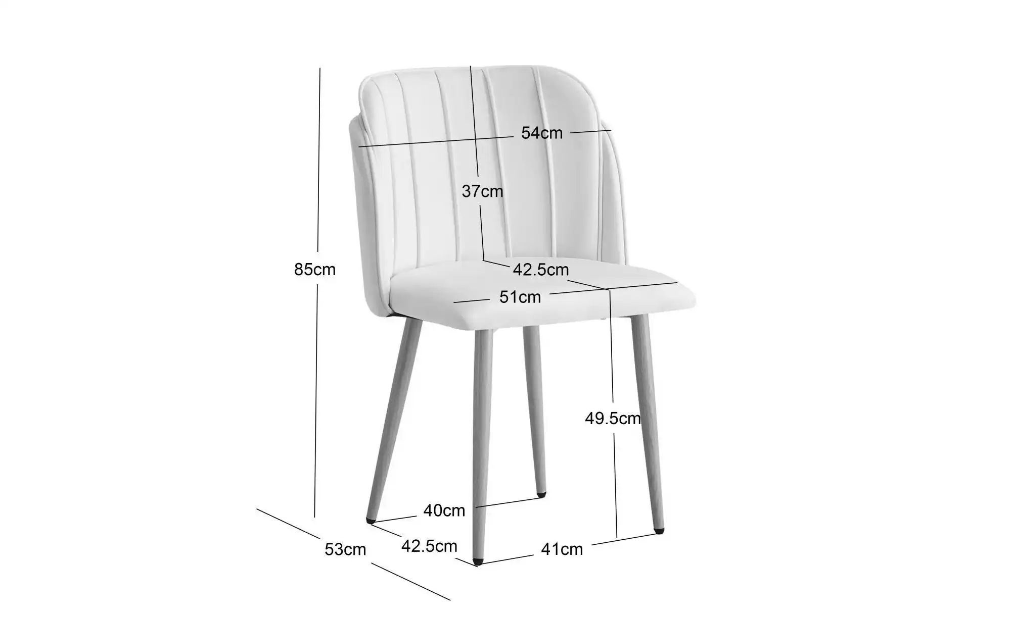 Stuhl 2er-Set  Nora ¦ grün ¦ Maße (cm): B: 51 H: 85 Stühle > Polsterstühle günstig online kaufen