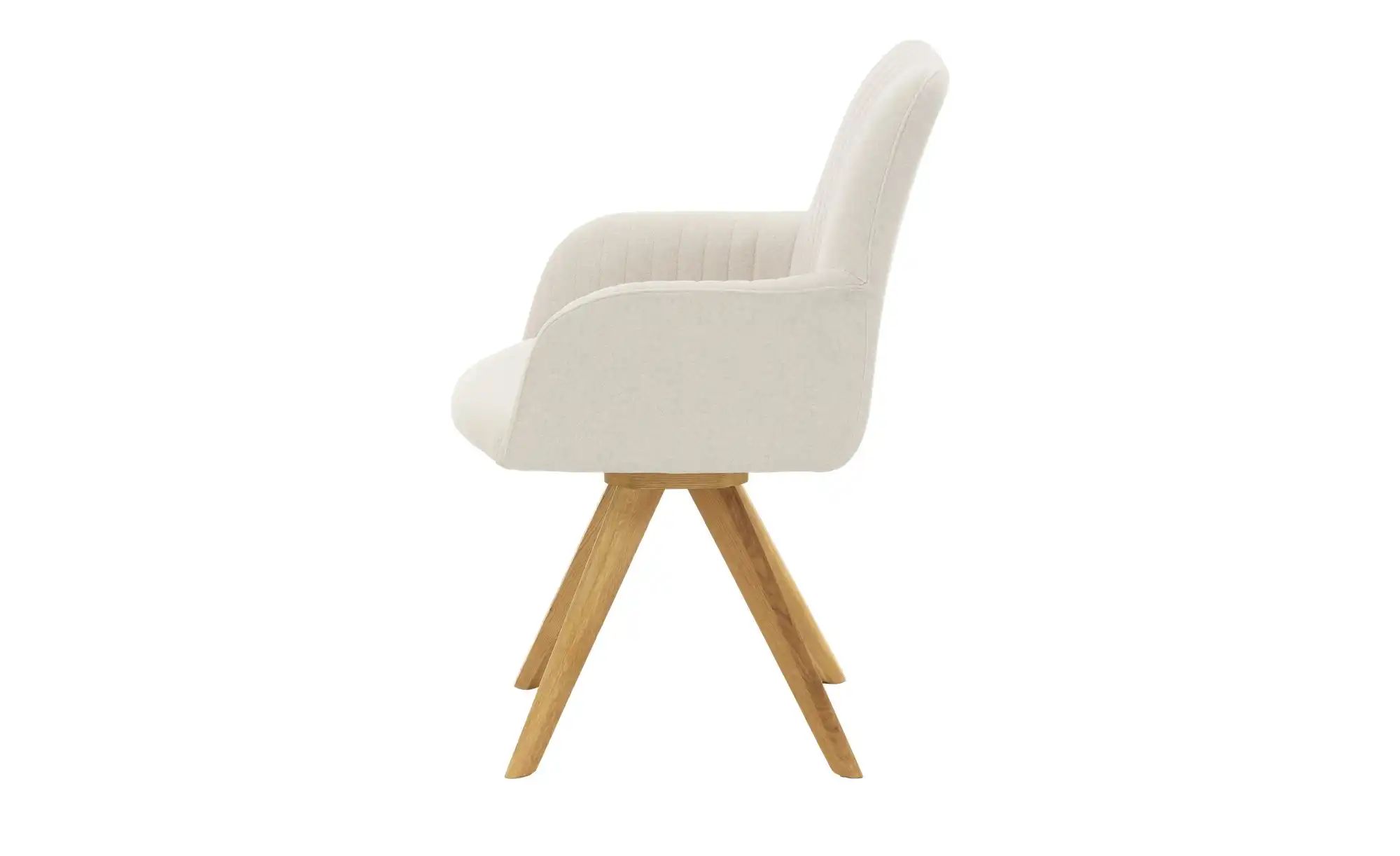 smart Armlehnstuhl drehbar Frederik ¦ creme ¦ Maße (cm): B: 59 H: 87 T: 66. günstig online kaufen