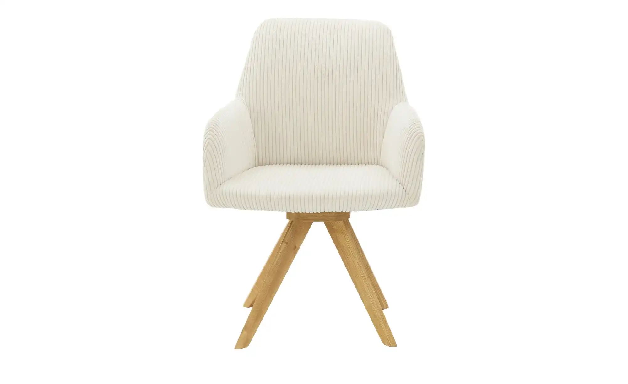Thumbnail - smart Cord-Armlehnstuhl drehbar  Frederik ¦ beige ¦ Maße (cm): B: 59 H: 87 T: 66.0 Stühle > Esszimmerstühle > Esszimmers...