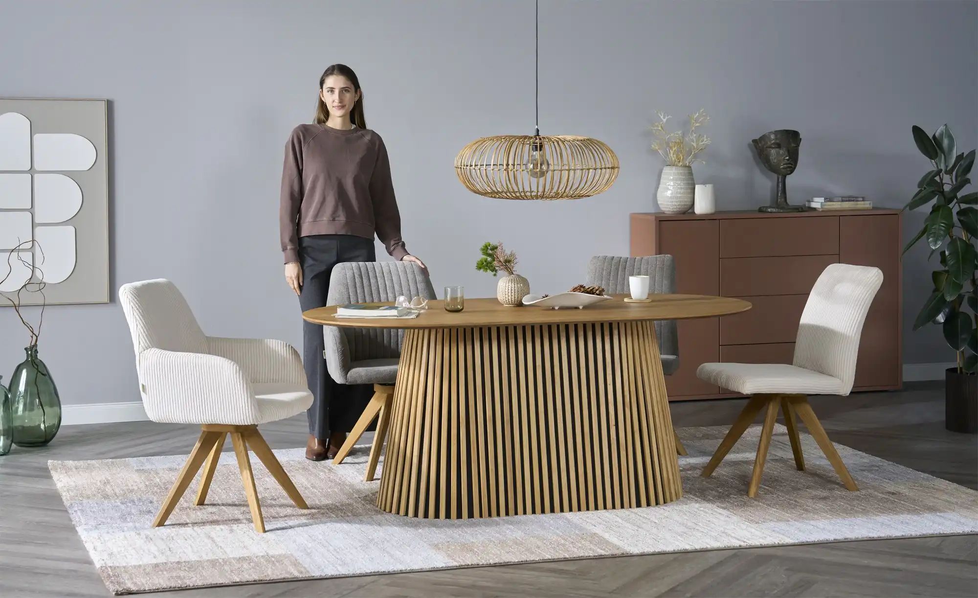 smart Armlehnstuhl drehbar Frederik ¦ grau ¦ Maße (cm): B: 59 H: 87 T: 66.0 günstig online kaufen