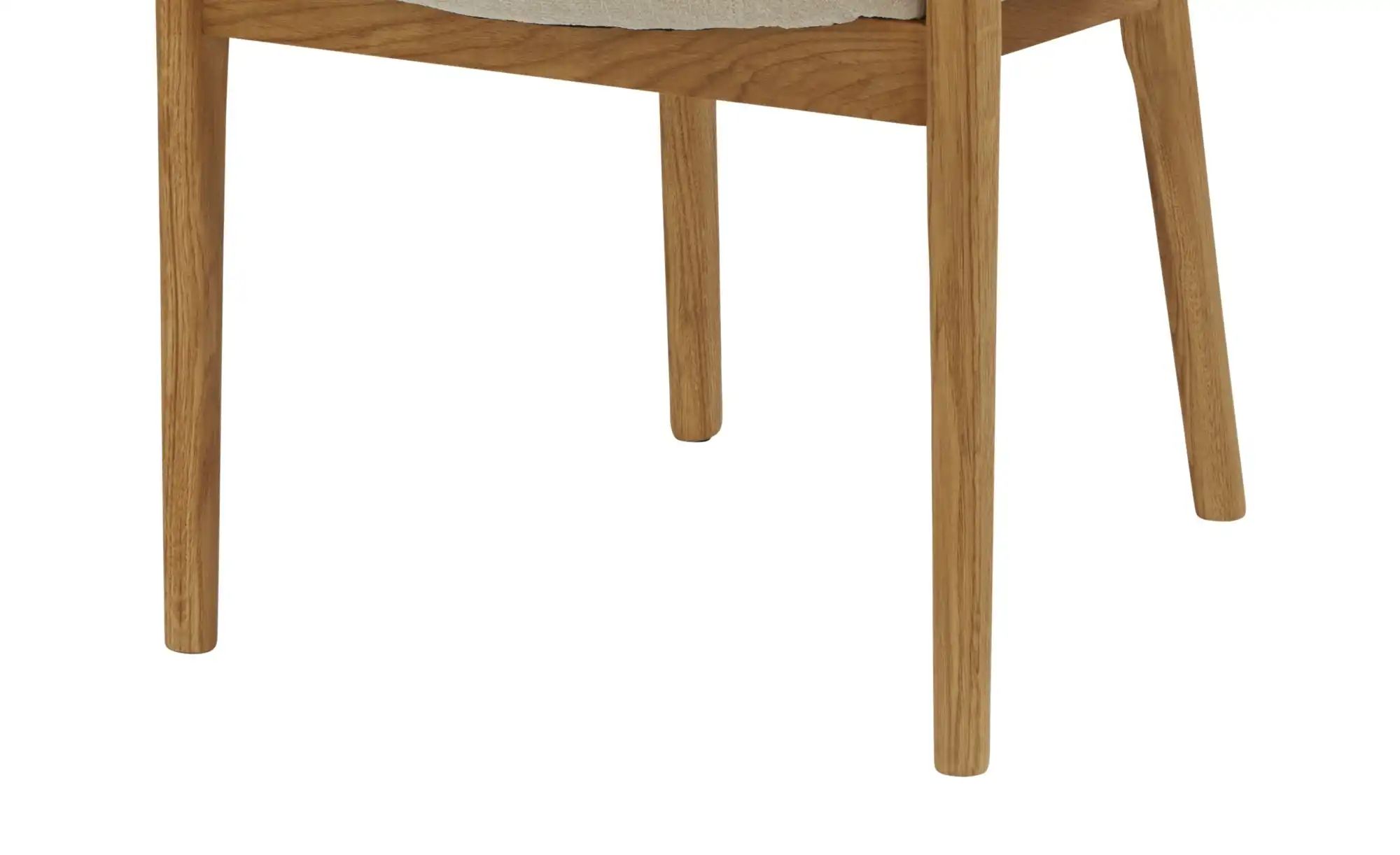 smart Armlehnstuhl aus Wildeiche massiv Stellan ¦ beige ¦ Maße (cm): B: 55 günstig online kaufen