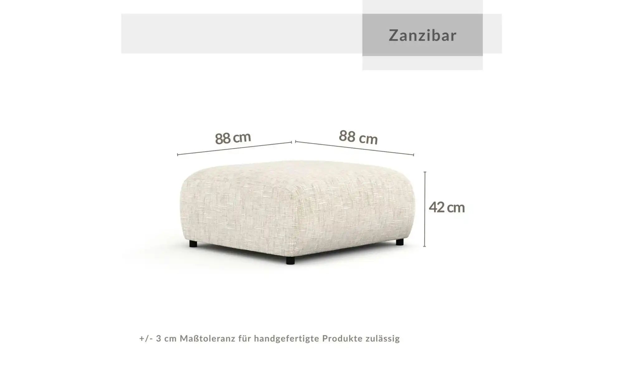 Hocker   ¦ beige ¦ Maße (cm): B: 88 H: 42 Polstermöbel > Hocker - Höffner günstig online kaufen
