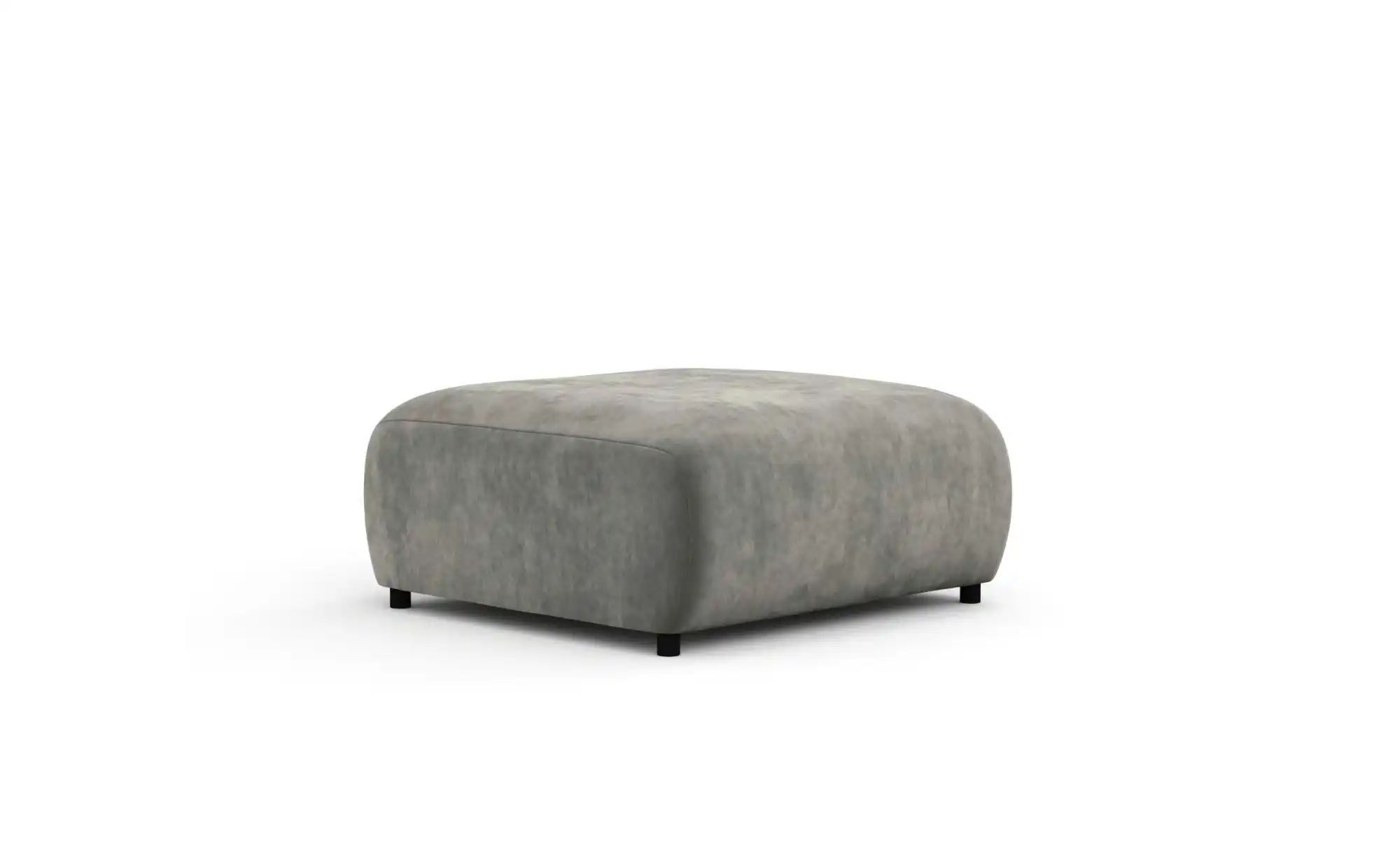 Hocker  Zanzibar  ¦ grau ¦ Maße (cm): B: 88 H: 42 Polstermöbel > Hocker - H günstig online kaufen
