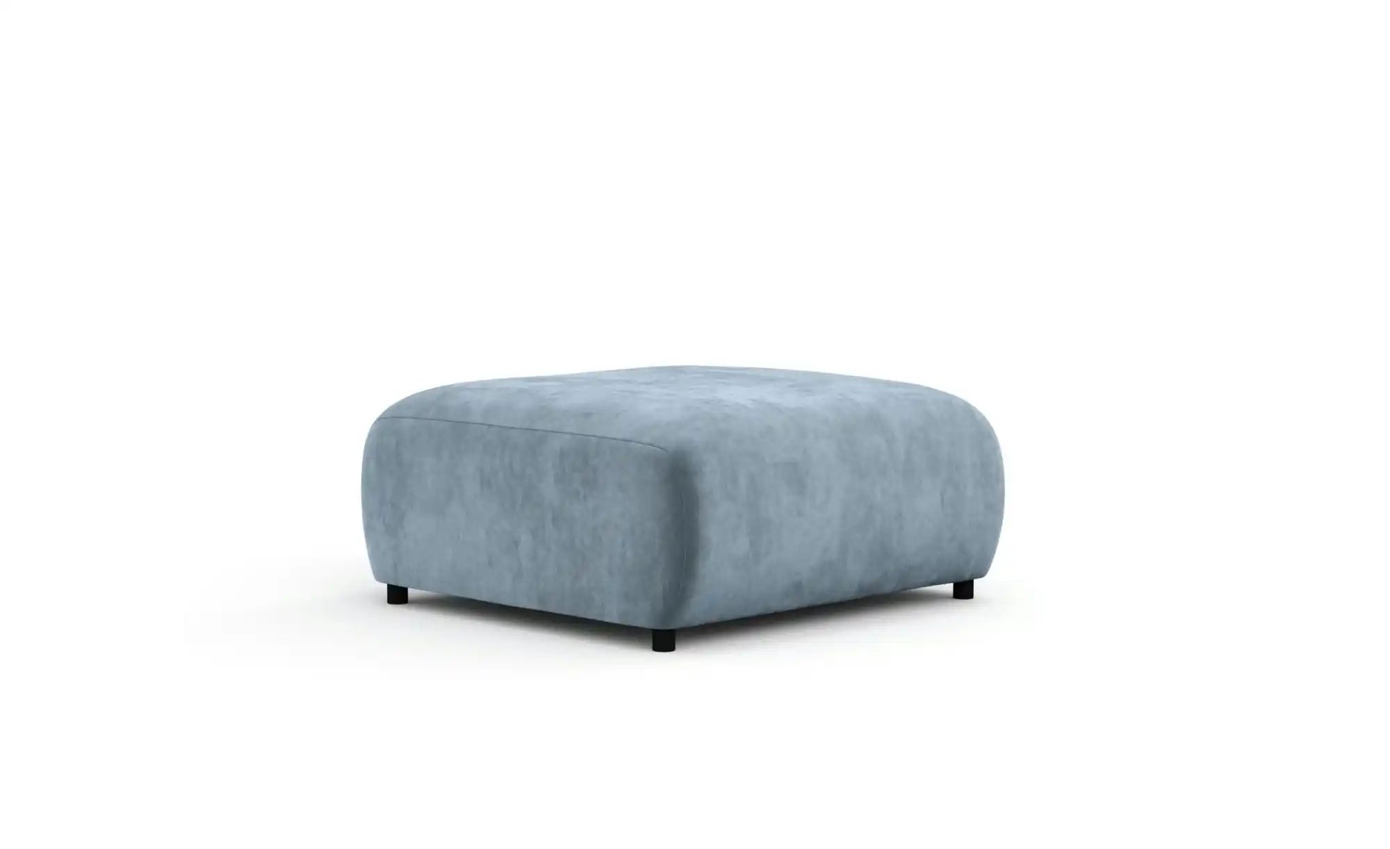 Hocker  Zanzibar  ¦ blau ¦ Maße (cm): B: 88 H: 42 Polstermöbel > Hocker - H günstig online kaufen