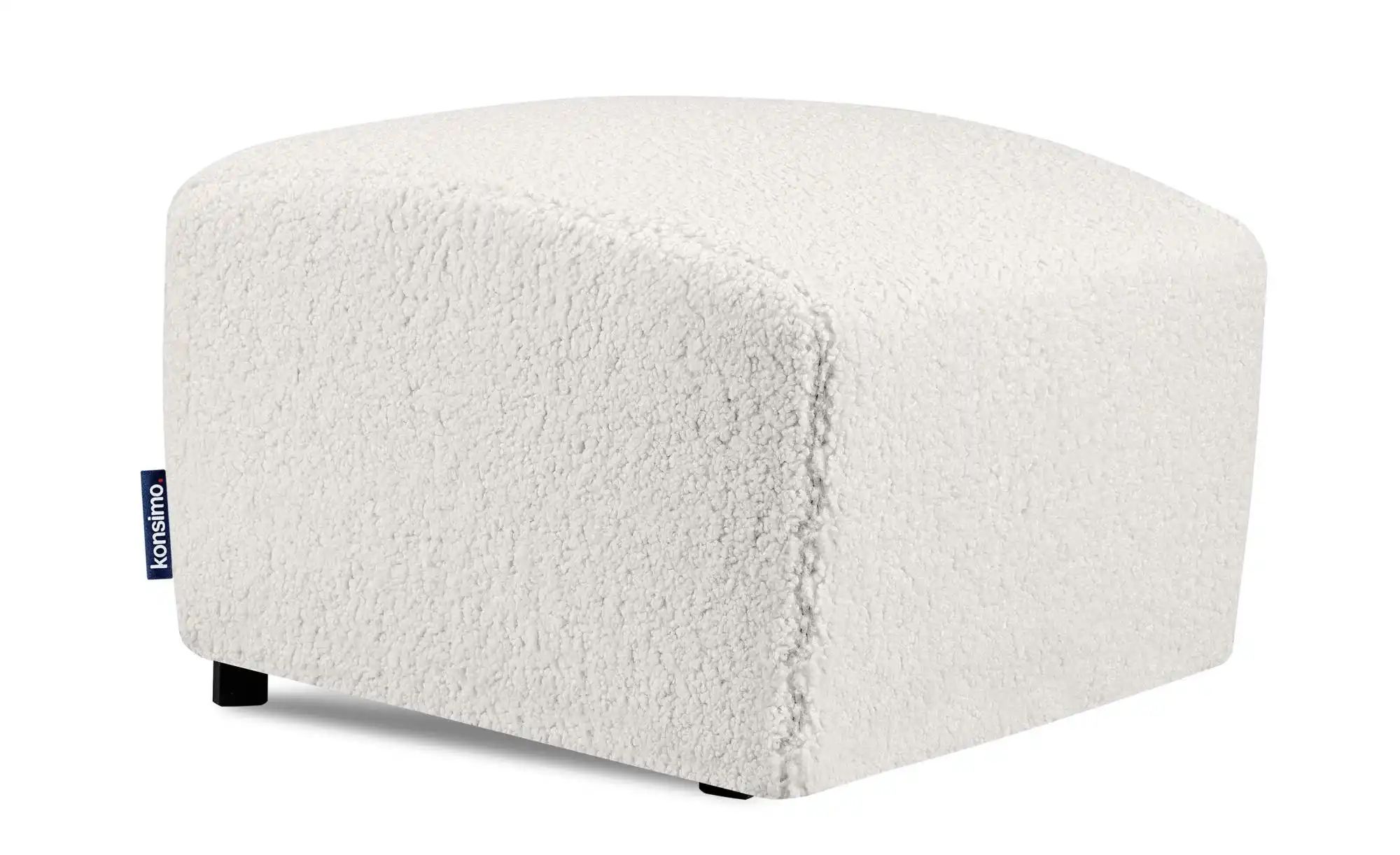KONSIMO Hocker   ¦ weiß ¦ Maße (cm): B: 60 H: 45 Polstermöbel > Hocker - Hö günstig online kaufen