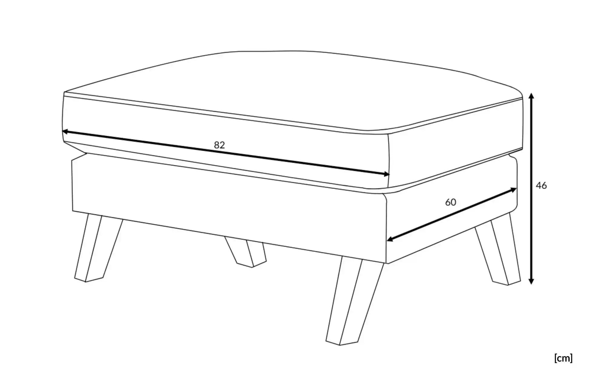 KONSIMO Hocker   ¦ braun ¦ Maße (cm): B: 82 H: 46 Polstermöbel > Hocker - H günstig online kaufen