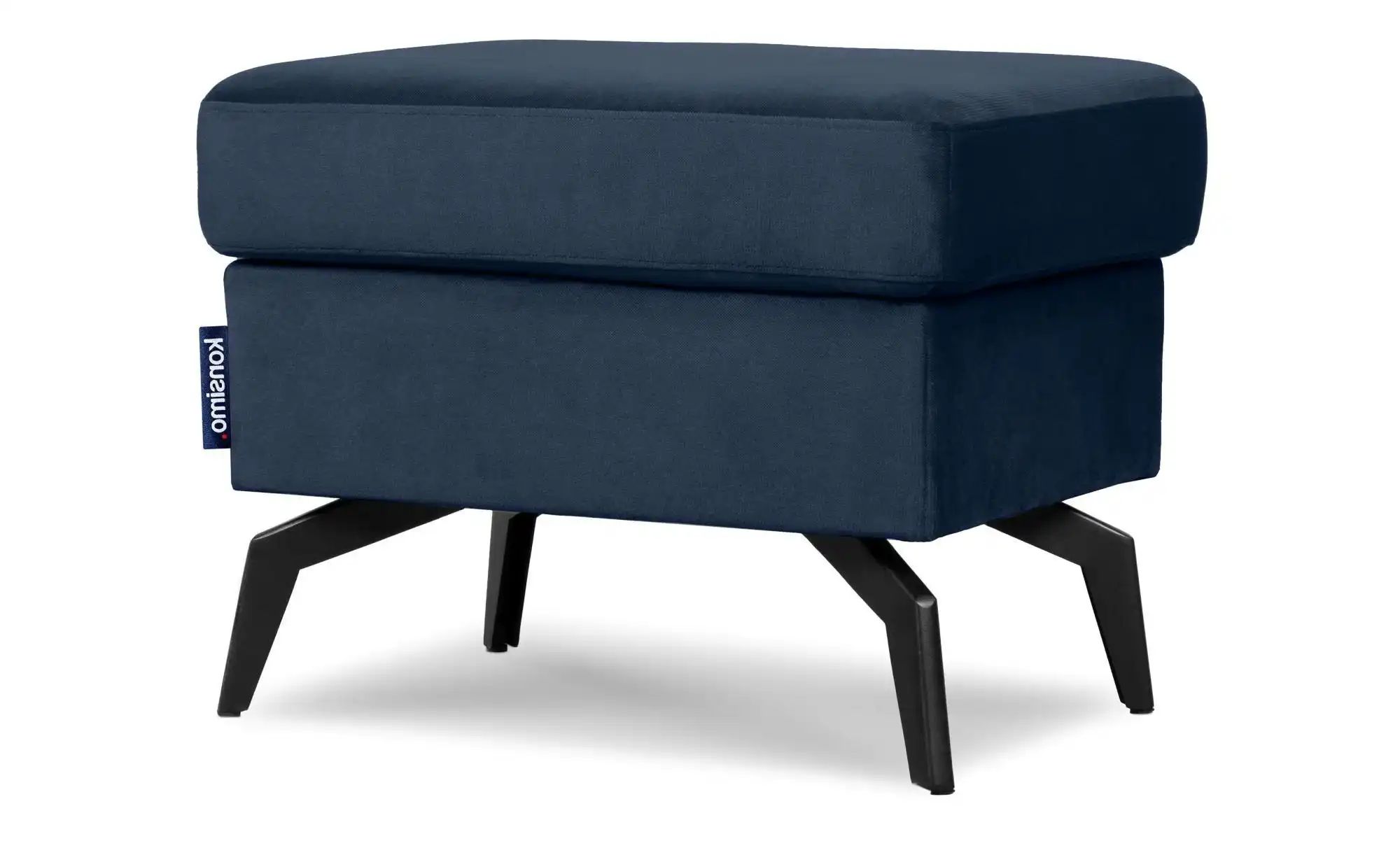 KONSIMO Hocker  Cordi ¦ blau ¦ Maße (cm): B: 56 H: 43 Polstermöbel > Hocker günstig online kaufen