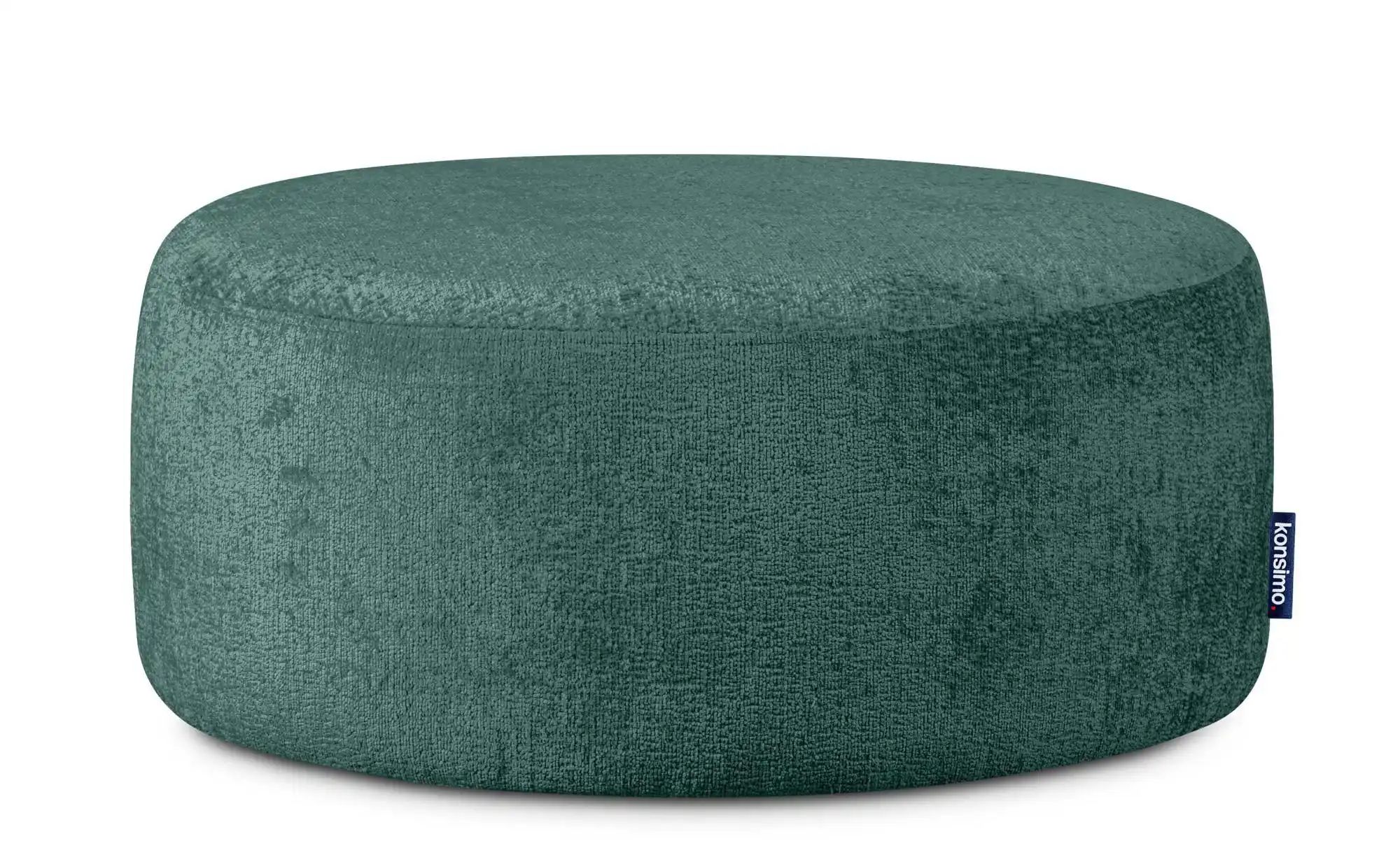 KONSIMO Hocker   ¦ blau ¦ Maße (cm): B: 80 H: 36  Ø: 80 Polstermöbel > Hock günstig online kaufen